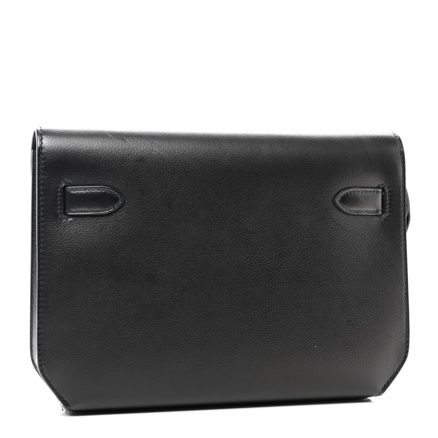 Hermes Evercolor Kelly Depeches 25 Pouch Black 3 of 10