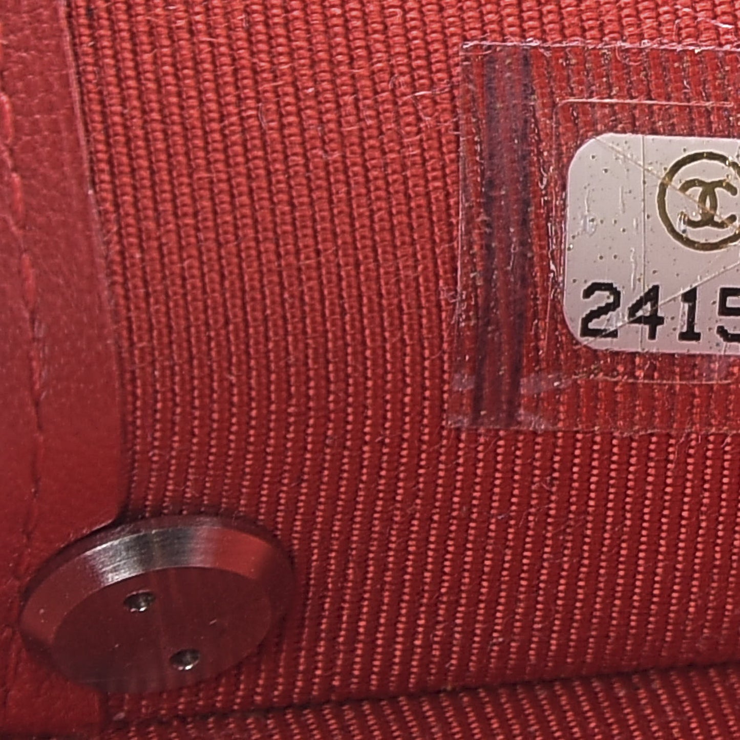 Lambskin Quilted 4 Key Holder Red