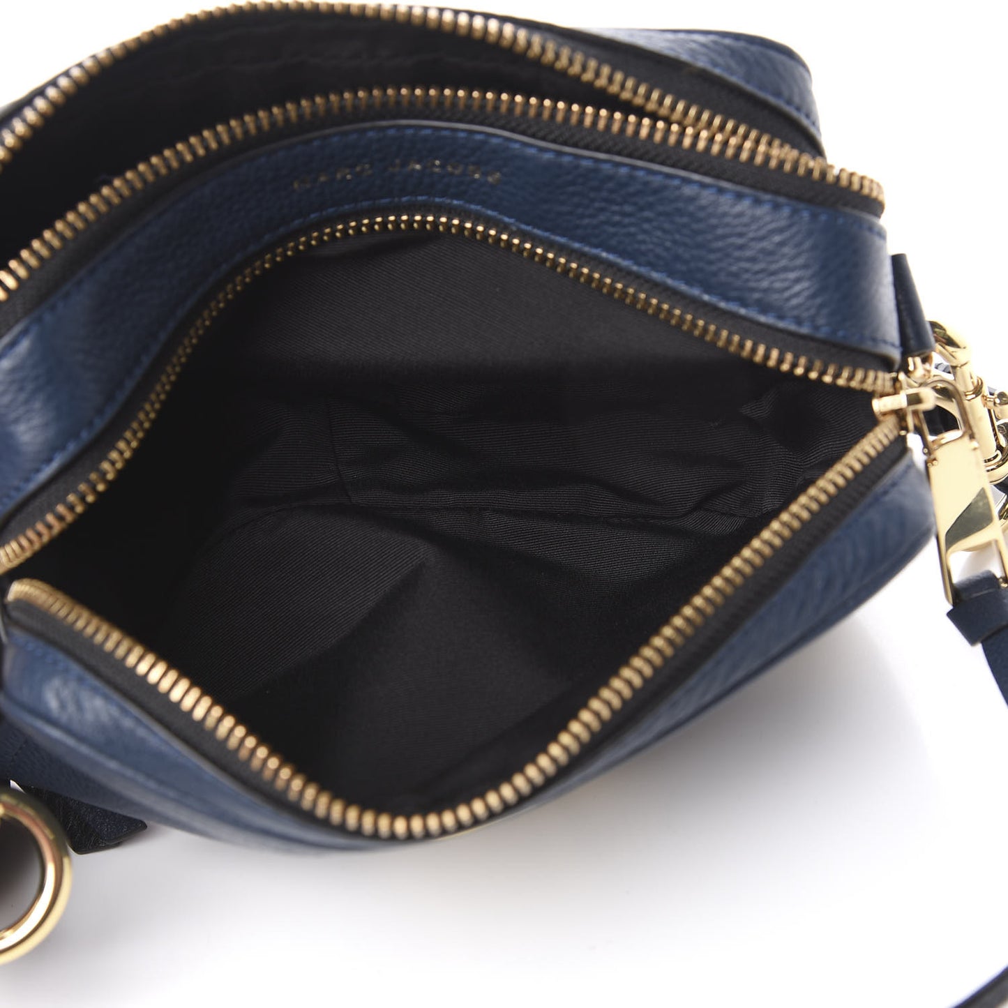 Supple Natural Grain Calfskin Softshot 21 Crossbody Bag Navy