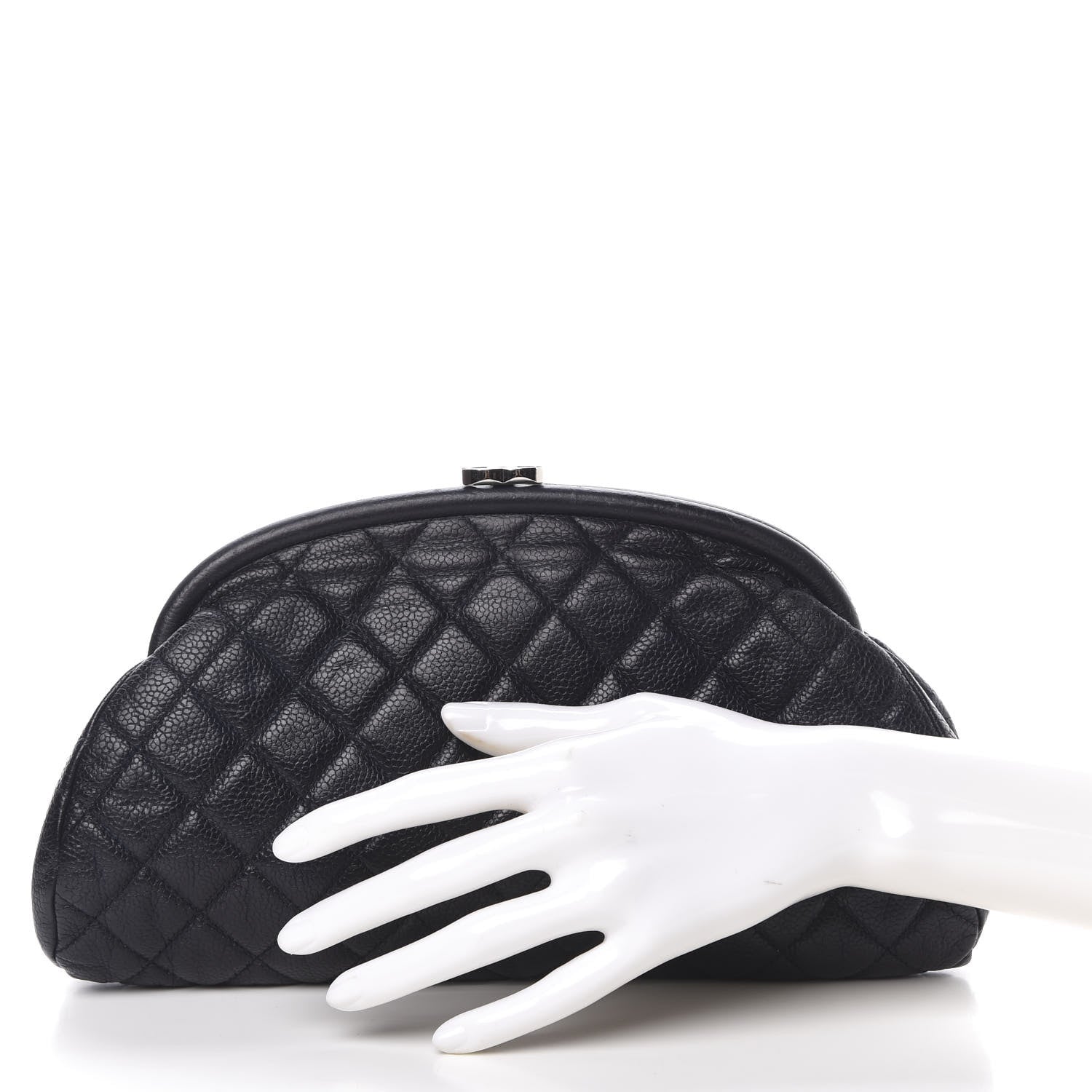 Chanel Caviar Quilted Timeless Clutch Black 2 of 10