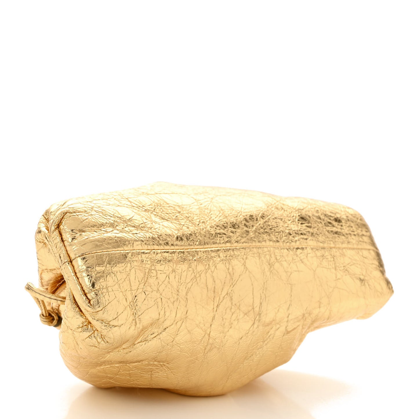 Metallic Crinkled Lambskin The Mini Pouch Oro