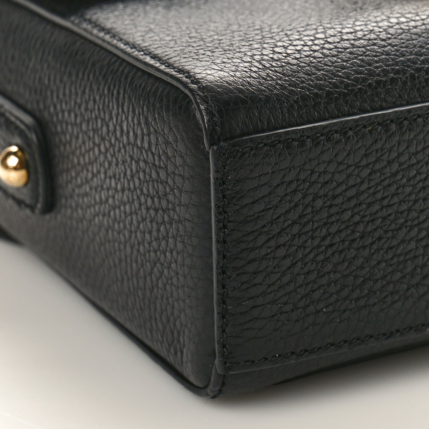 DOLCE GABBANA Calfskin Miss Bonita Top Handle Bag Black