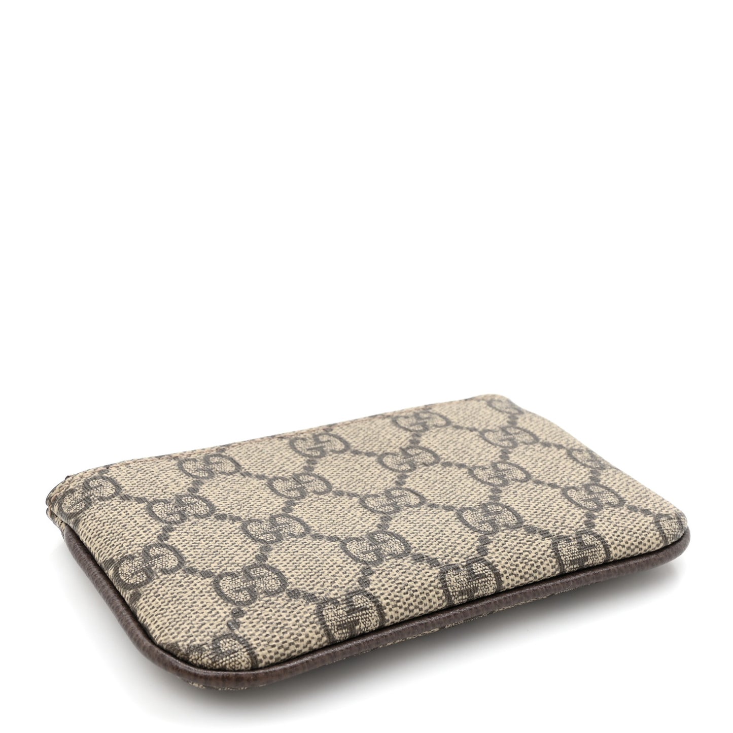 GG Supreme Monogram Selleria Key Case Brown
