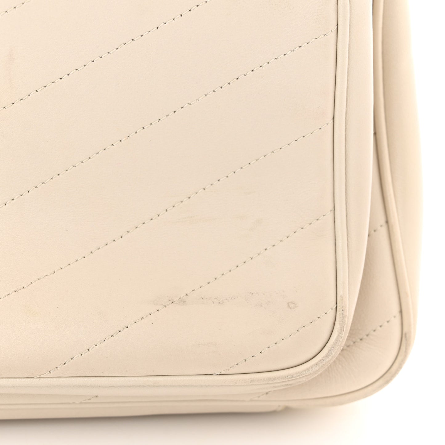 Lambskin Matelasse Monogram Medium Niki Chain Satchel Nude Powder