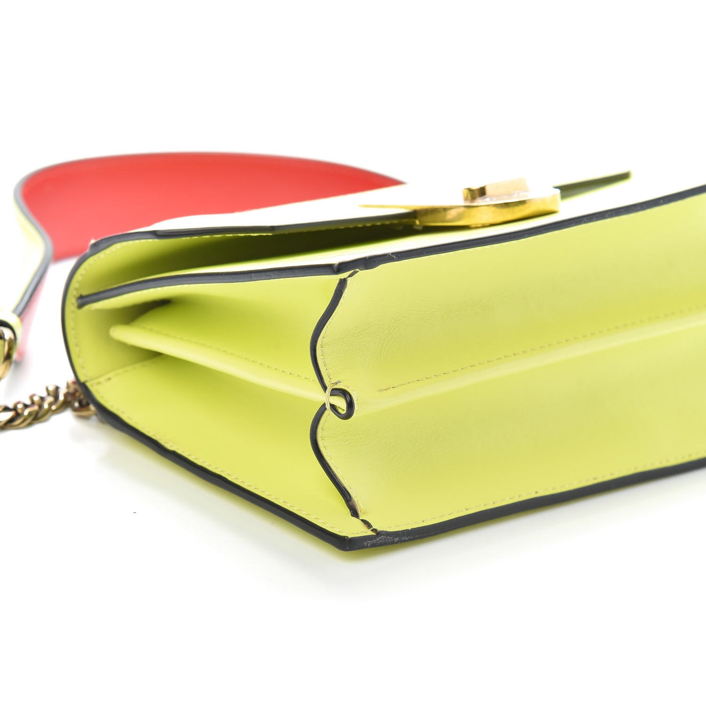 Calfskin Mini Elisa Shoulder Bag Yellow