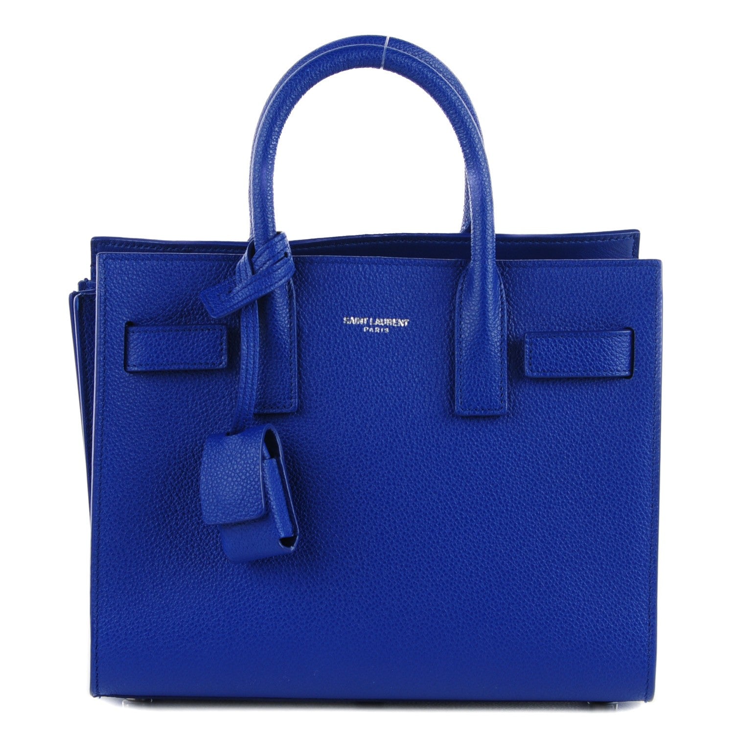 Saint Laurent Grained Calfskin Nano Sac De Jour Royal Blue 116774