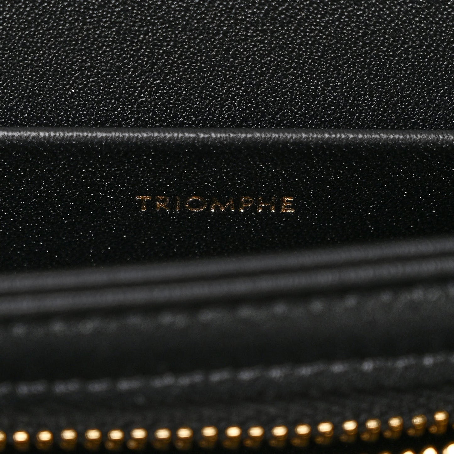 Shiny Calfskin Medium Triomphe Black