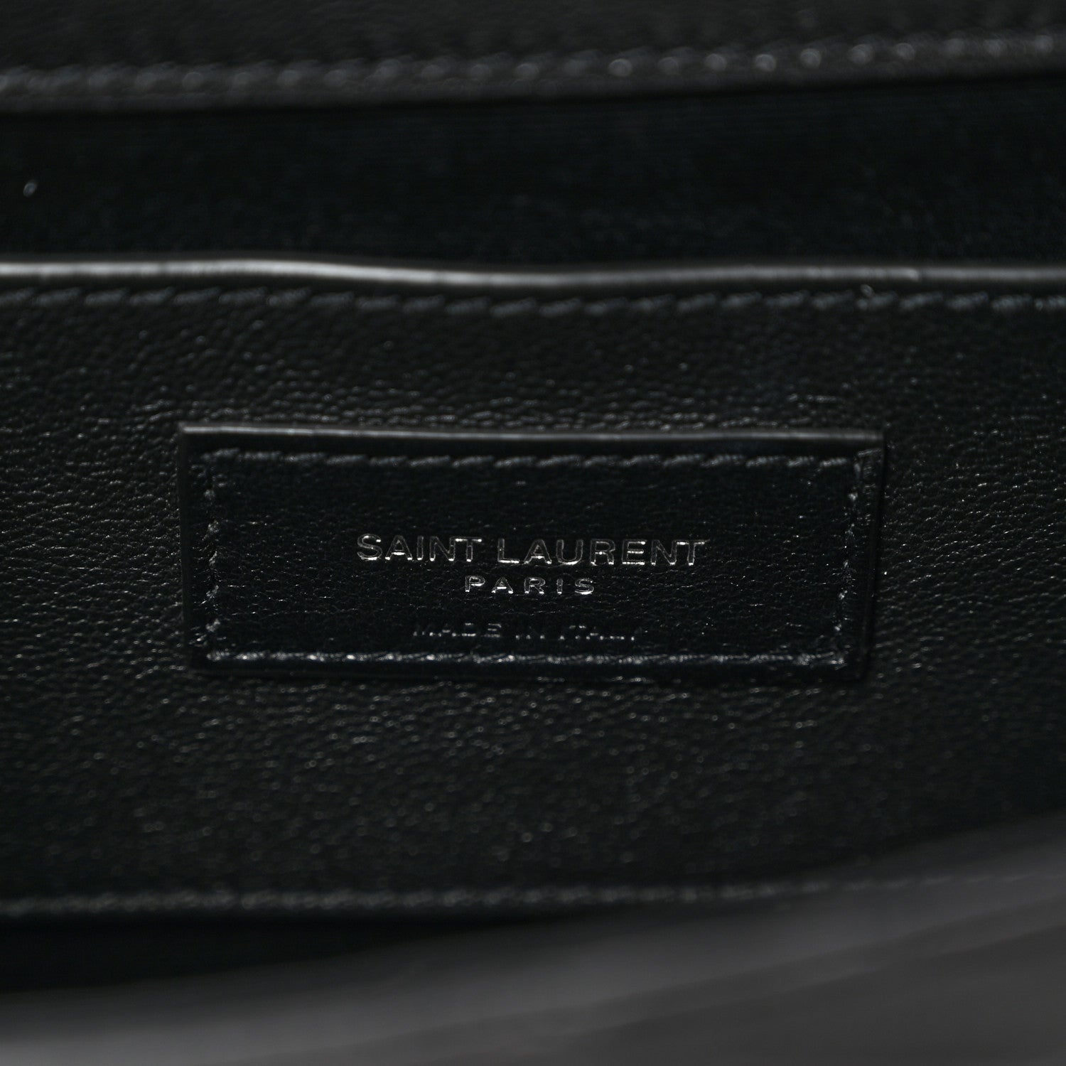 Saint Laurent Lambskin Quilted Kate Clutch Black 6 of 9
