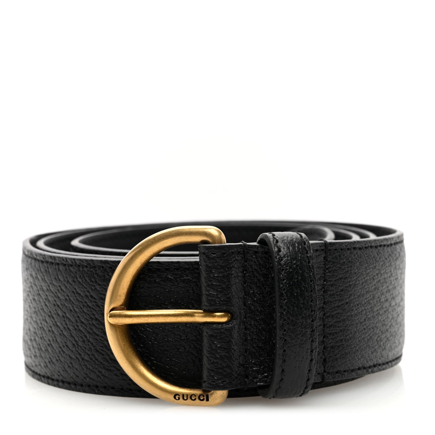 Textured Dollar Calfskin 40mm Belt 95 38 Black