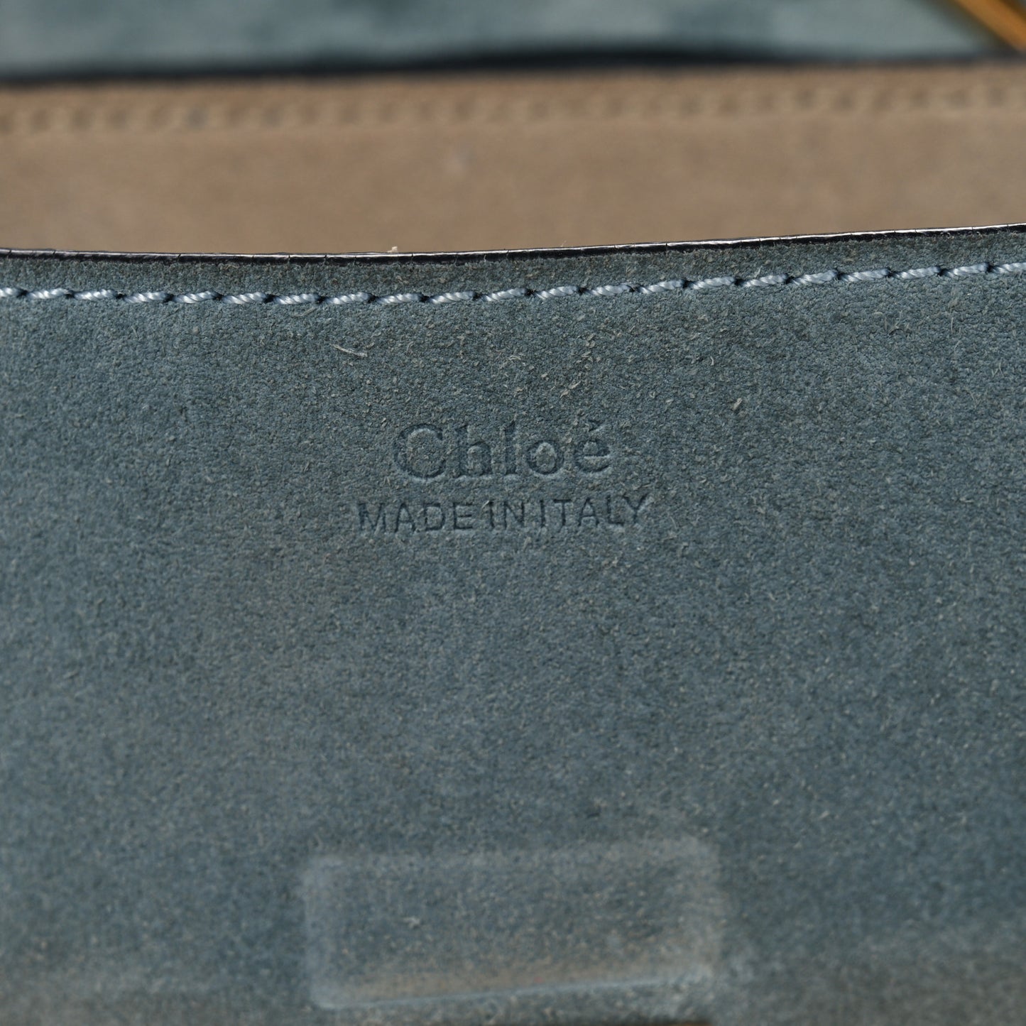 Suede Smooth Calfskin Mini Drew Shoulder Bag Cloudy Blue