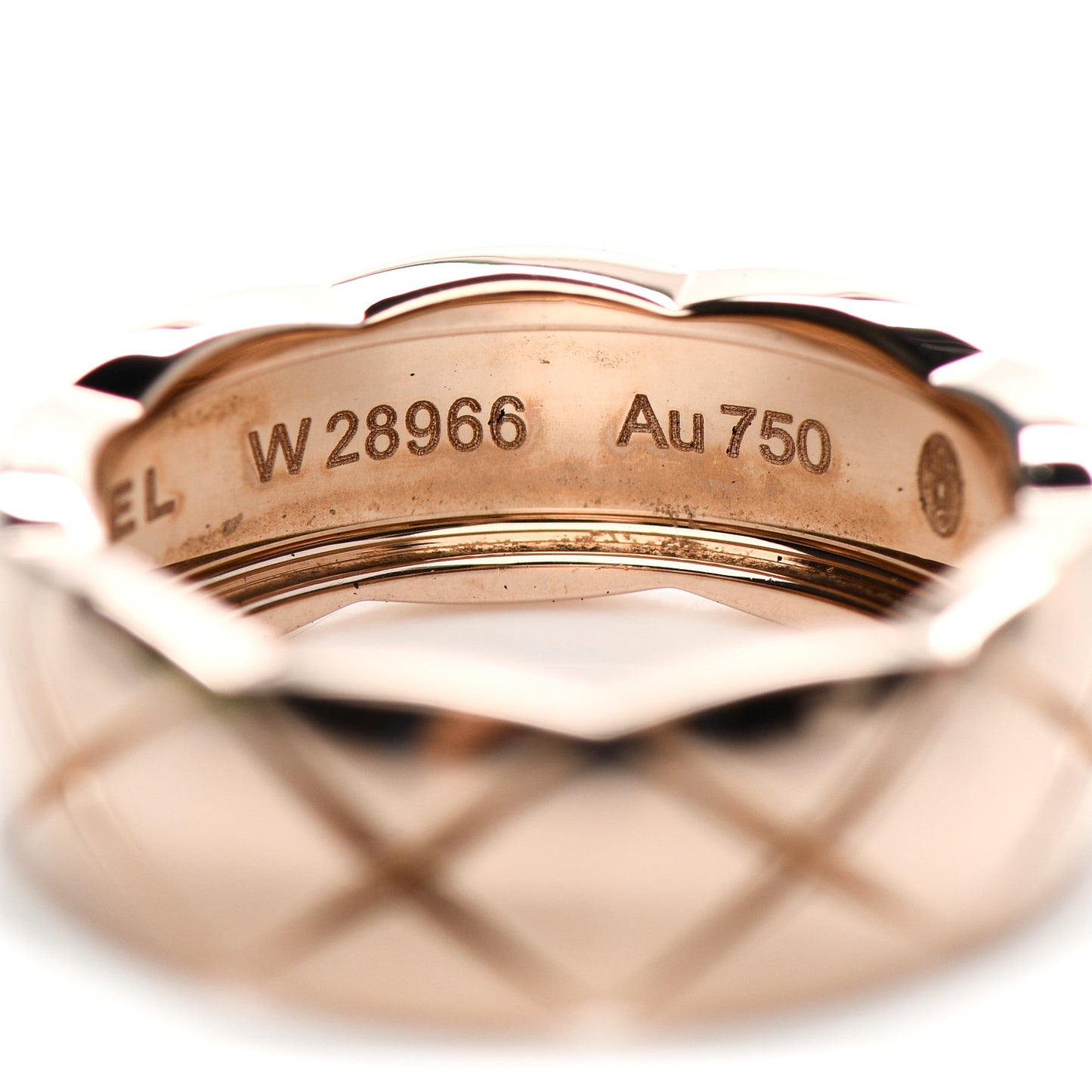18K Beige Gold Small Coco Crush Ring 51 5.75
