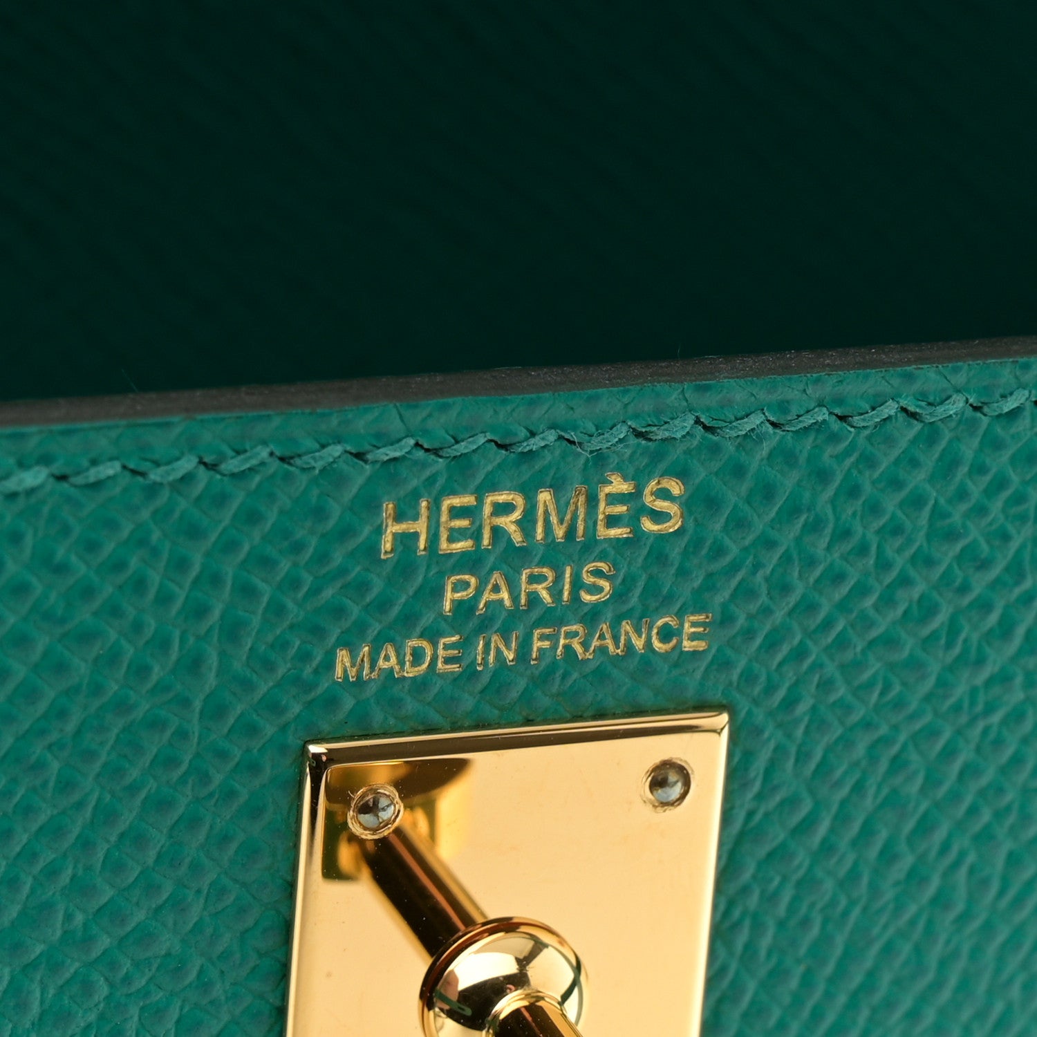 Hermes Epsom Kelly Sellier 25 Vert Jade 6 of 11