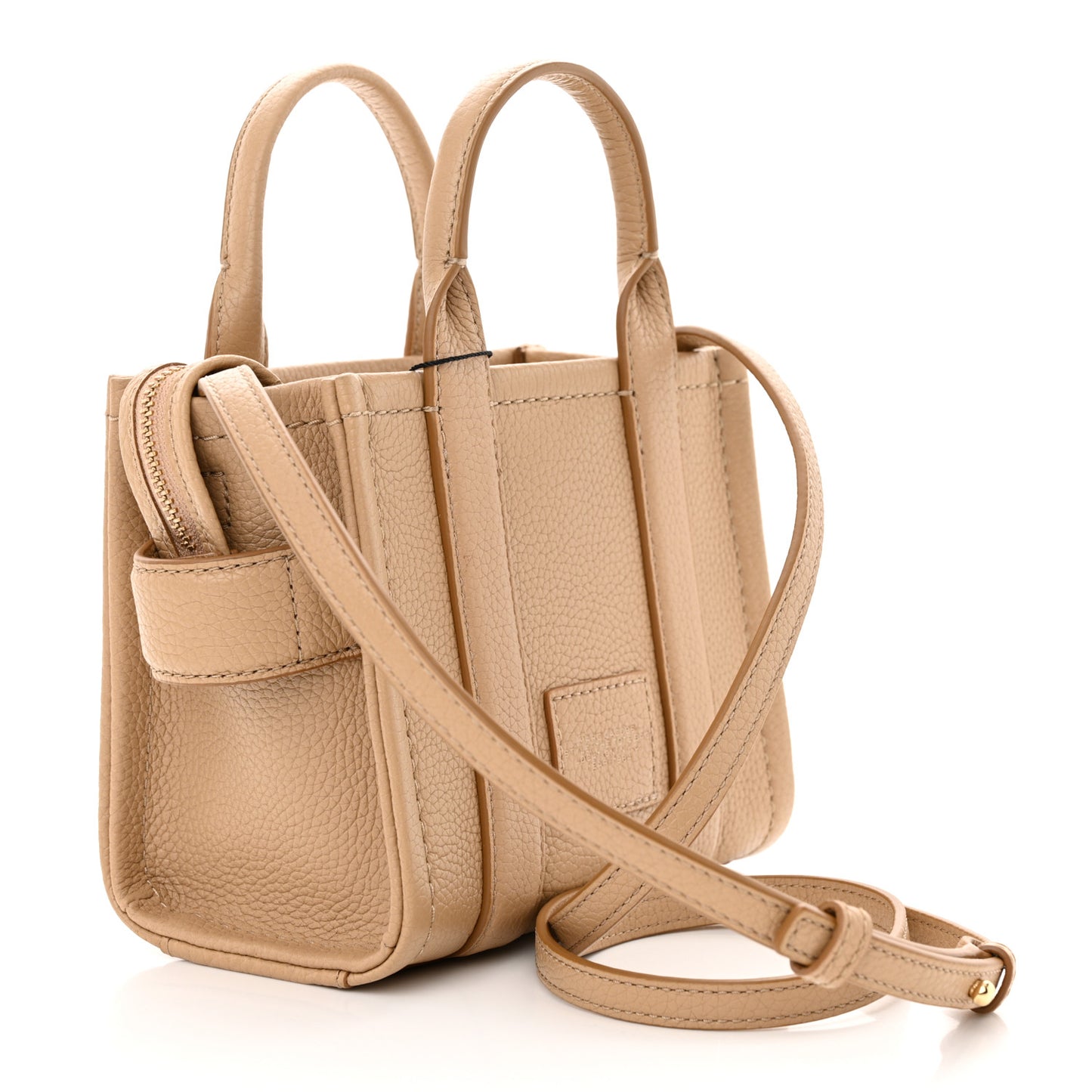 Grained Calfskin Mini The Tote Bag Camel