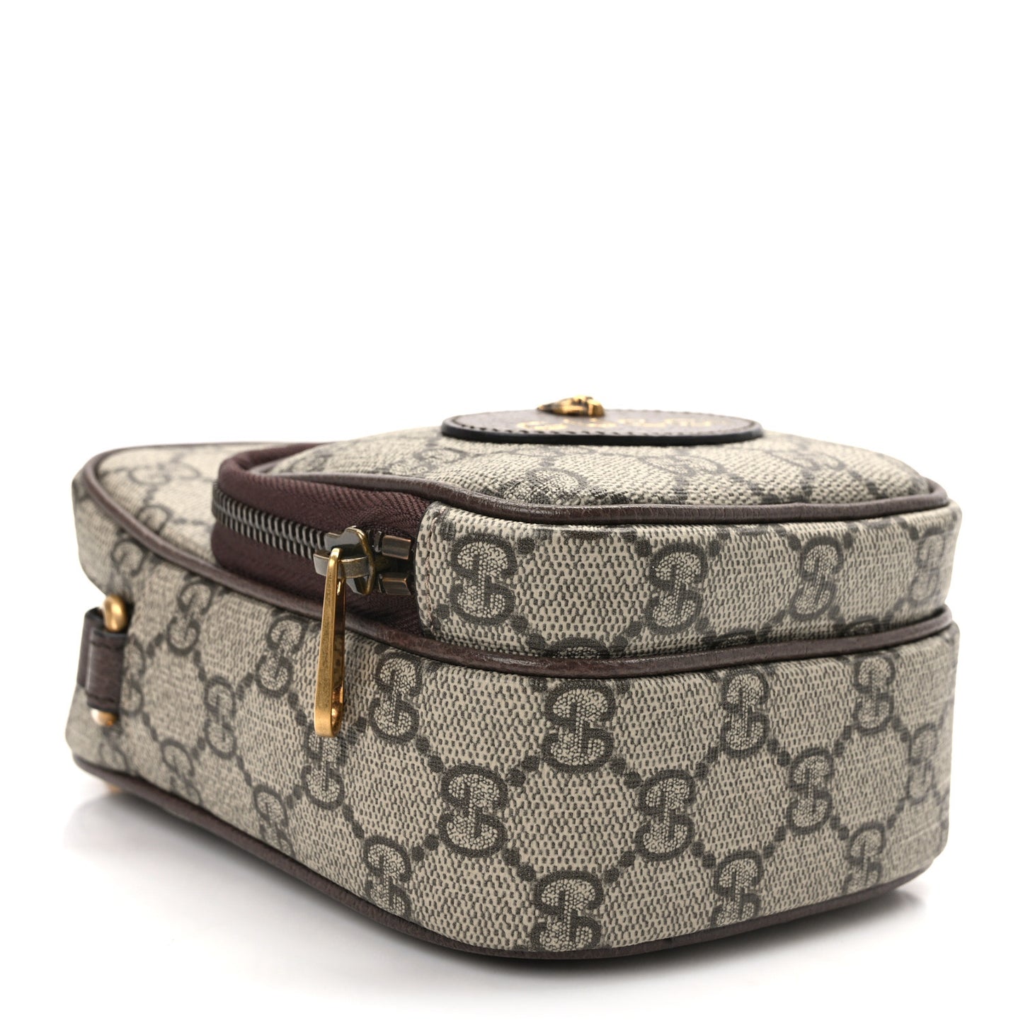 GG Supreme Monogram Mini Neo Vintage Double Zip Messenger Bag Beige New Acero Crop