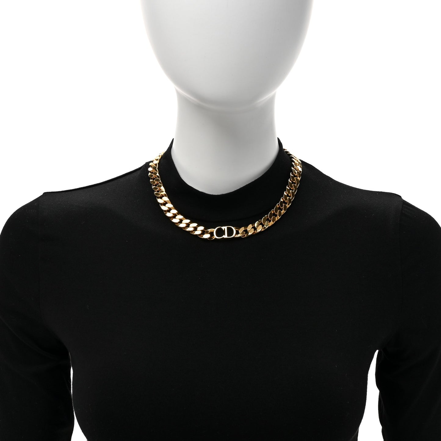 Metal Danseuse Etoile Chain Choker Necklace Gold