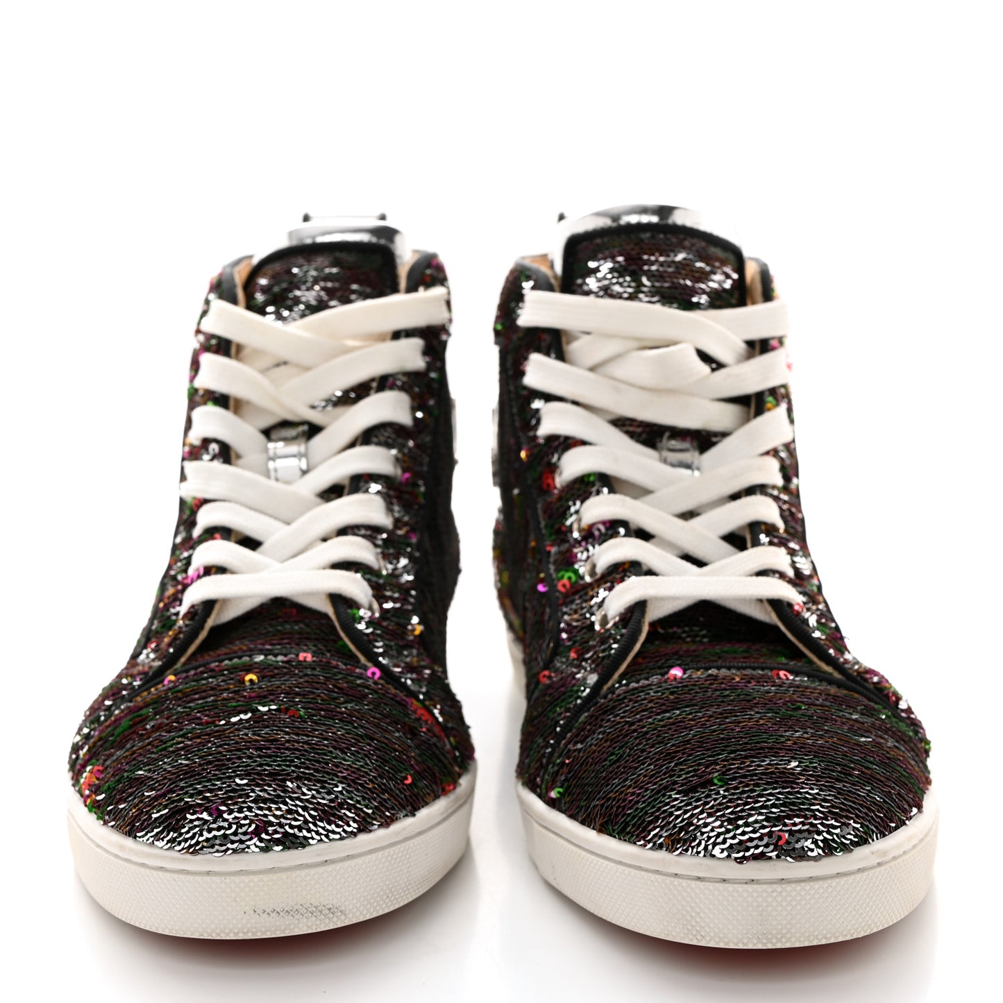 Metallic Sequin Womens Bip Bip Orlato Flat Sneakers 39.5 Multicolor
