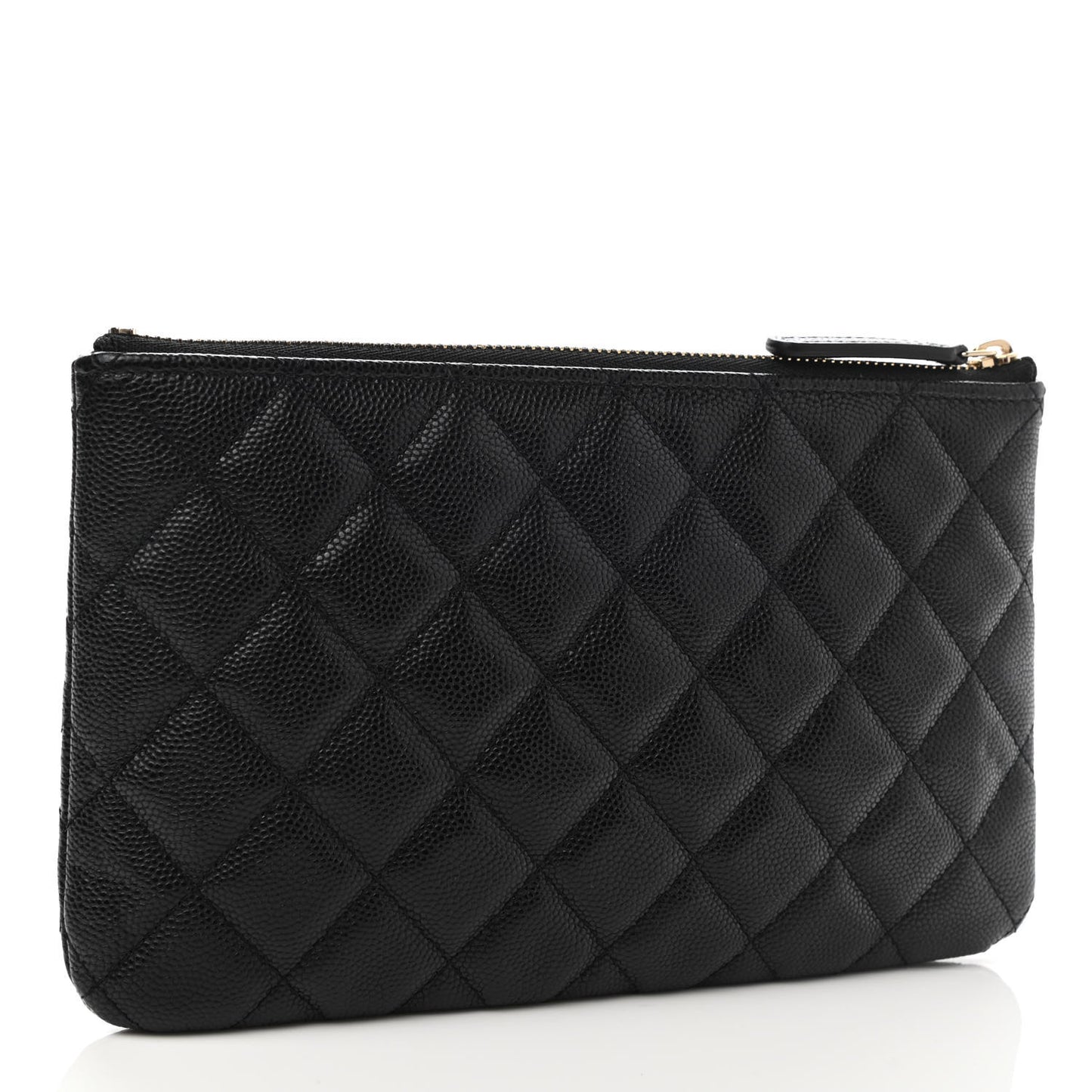 Caviar Quilted Small French New Wave CC Pouch Black