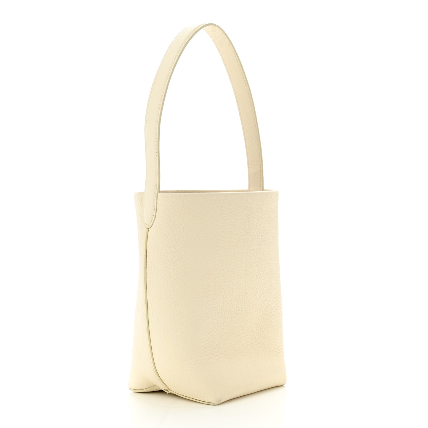 Grained Calfskin Small N/S Park Tote Ivory