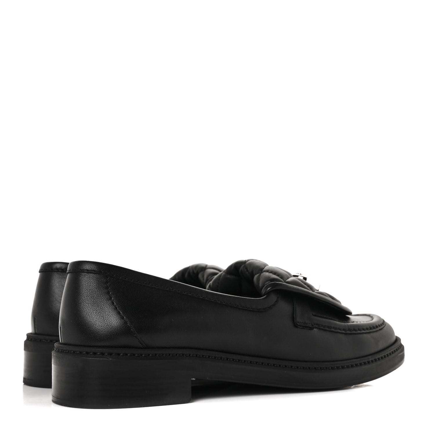 Chanel Lambskin Quilted CC Turnlock Loafers 40 Black 4 of 9