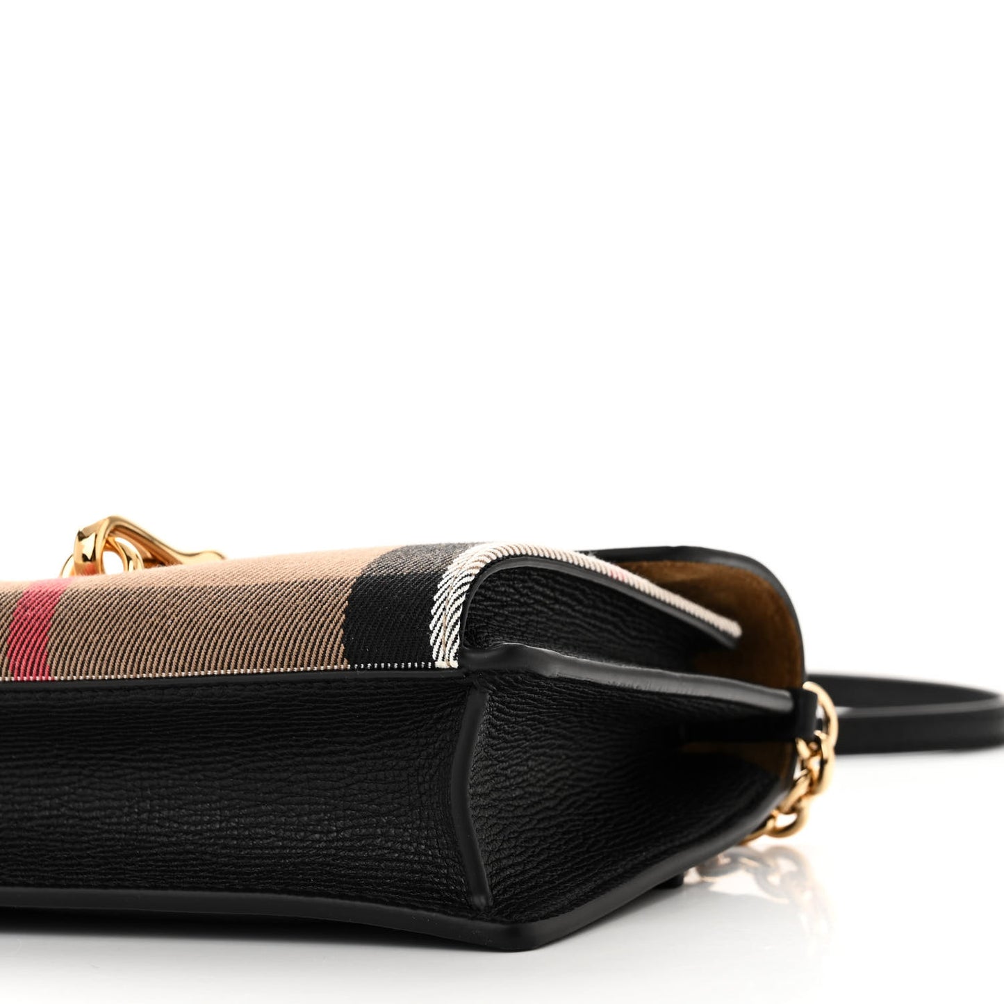 Derby Calfskin House Check Baby Macken Crossbody Bag Black
