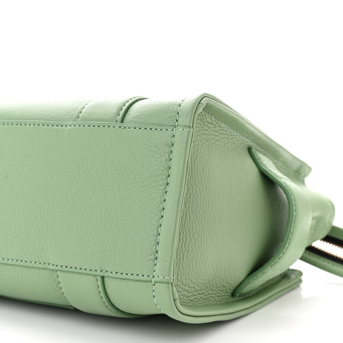 Grained Calfskin Small The Tote Bag Aspen Green
