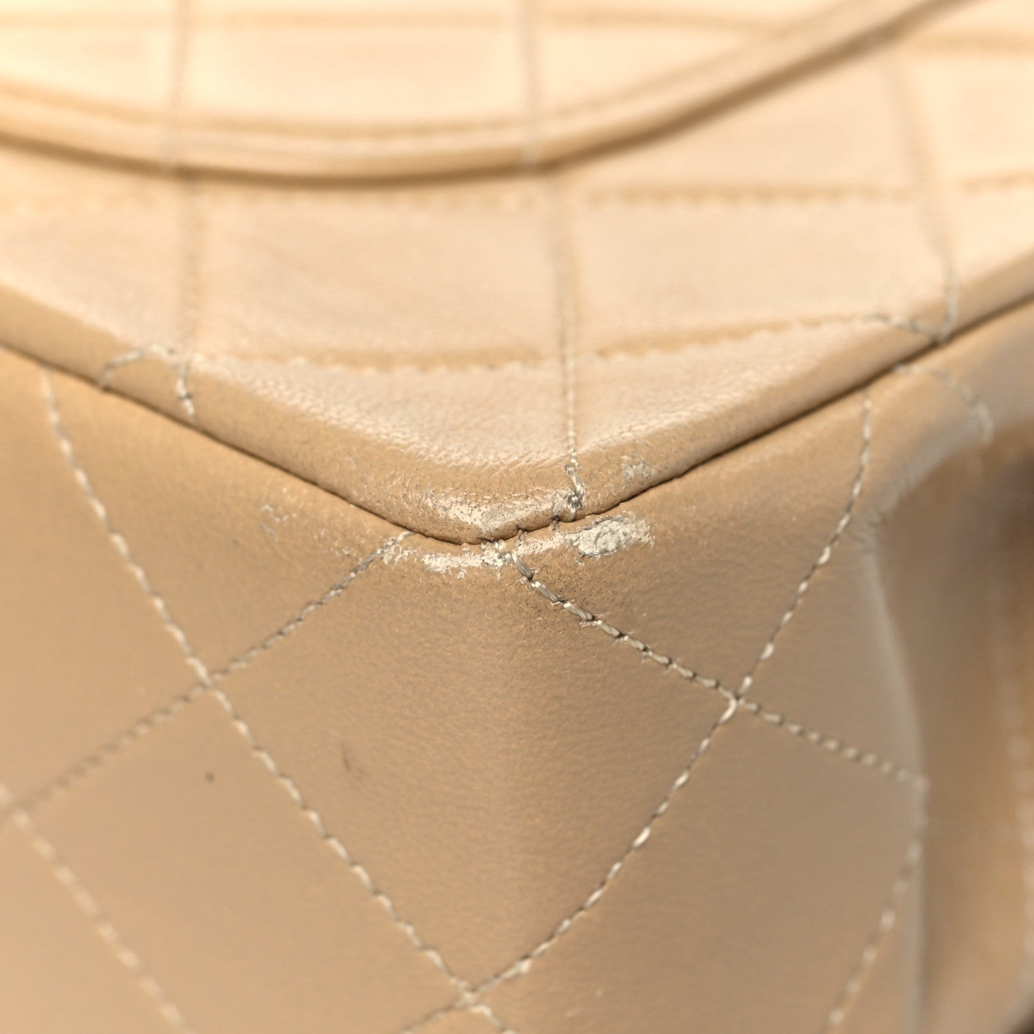 Chanel Lambskin Quilted Small Double Flap Beige 13 of 14