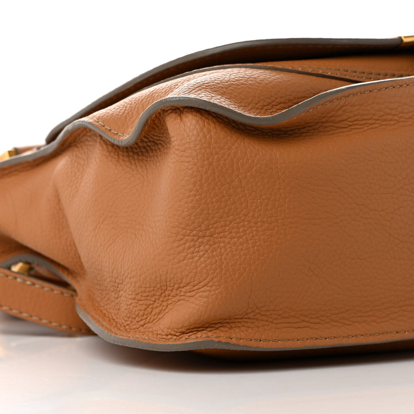 Calfskin Medium Marcie Satchel Gingerbread