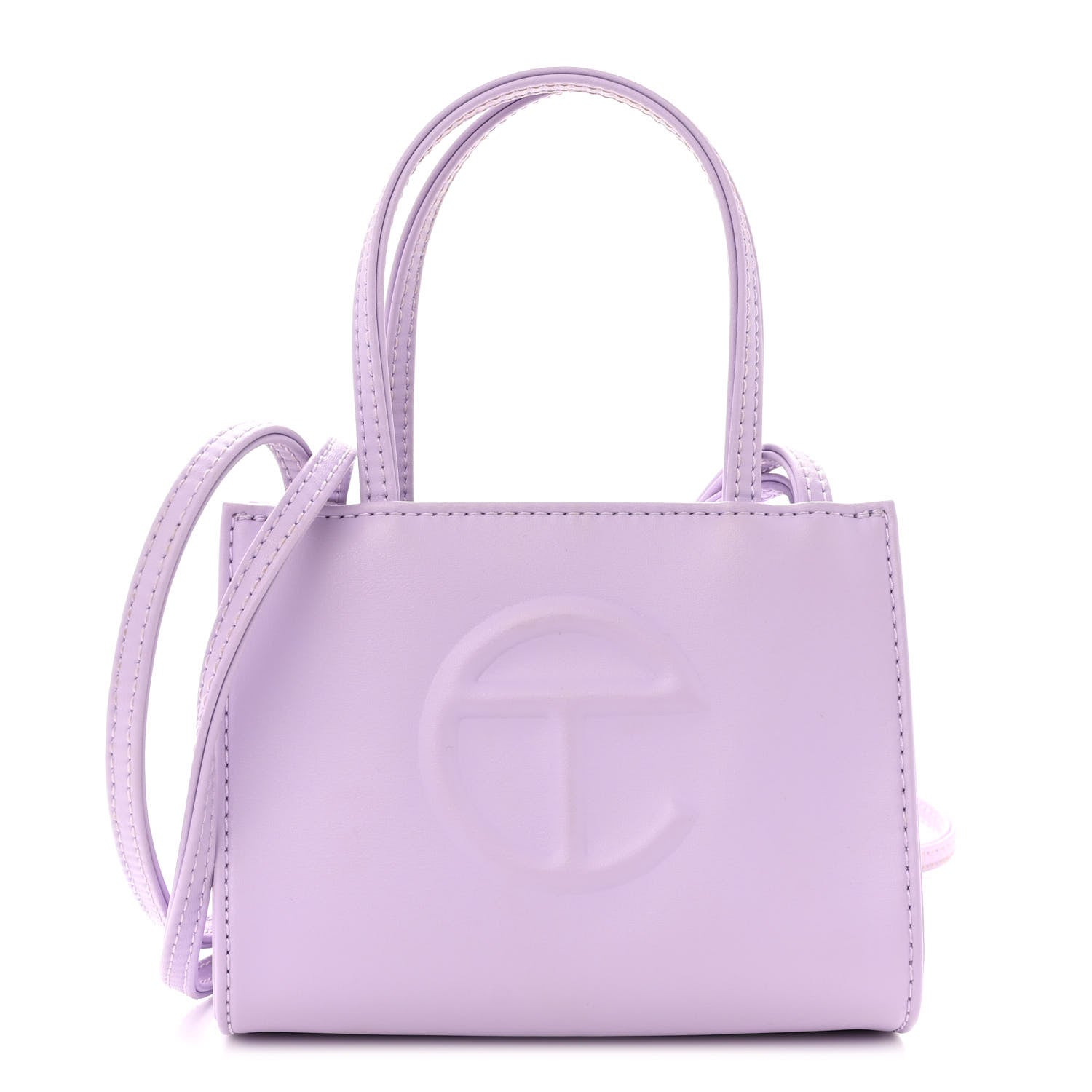 Telfar Vegan Leather Small Shopping Bag Lavender 1234044 