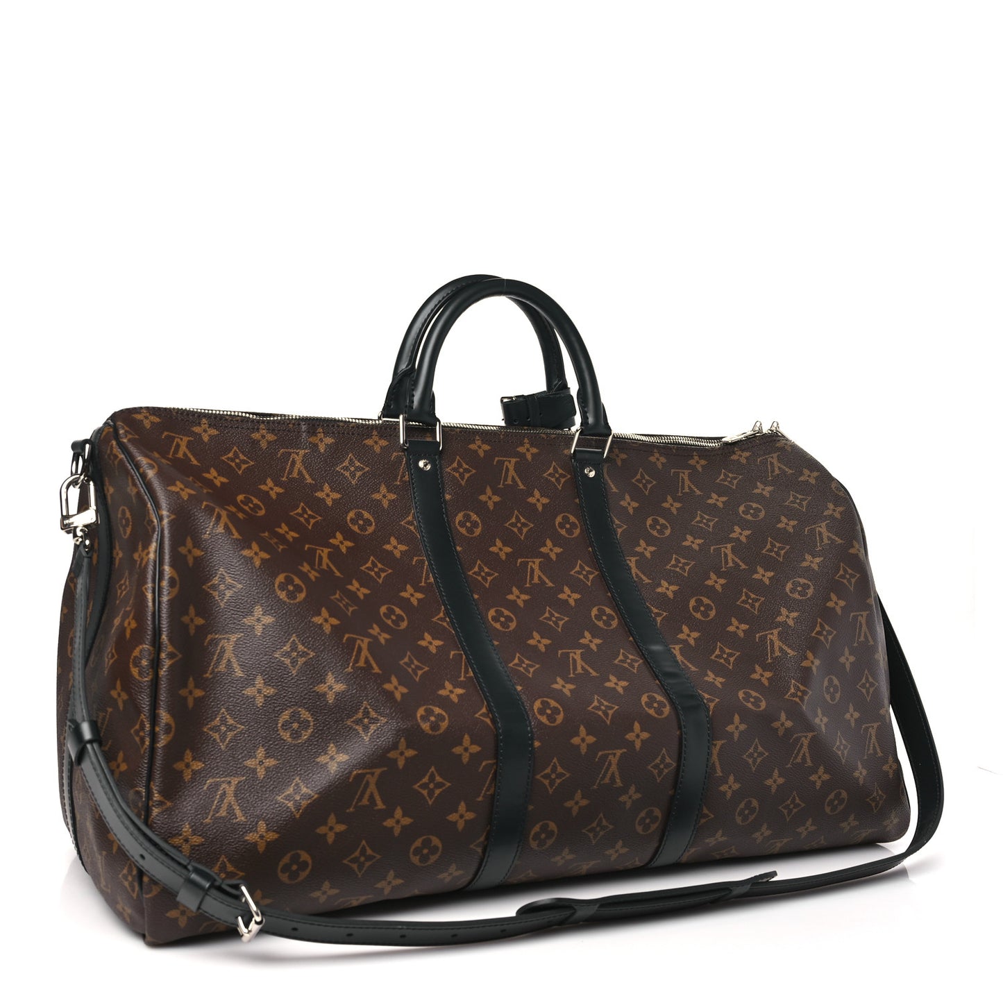 LOUIS VUITTON Monogram Macassar Keepall Bandouliere 55