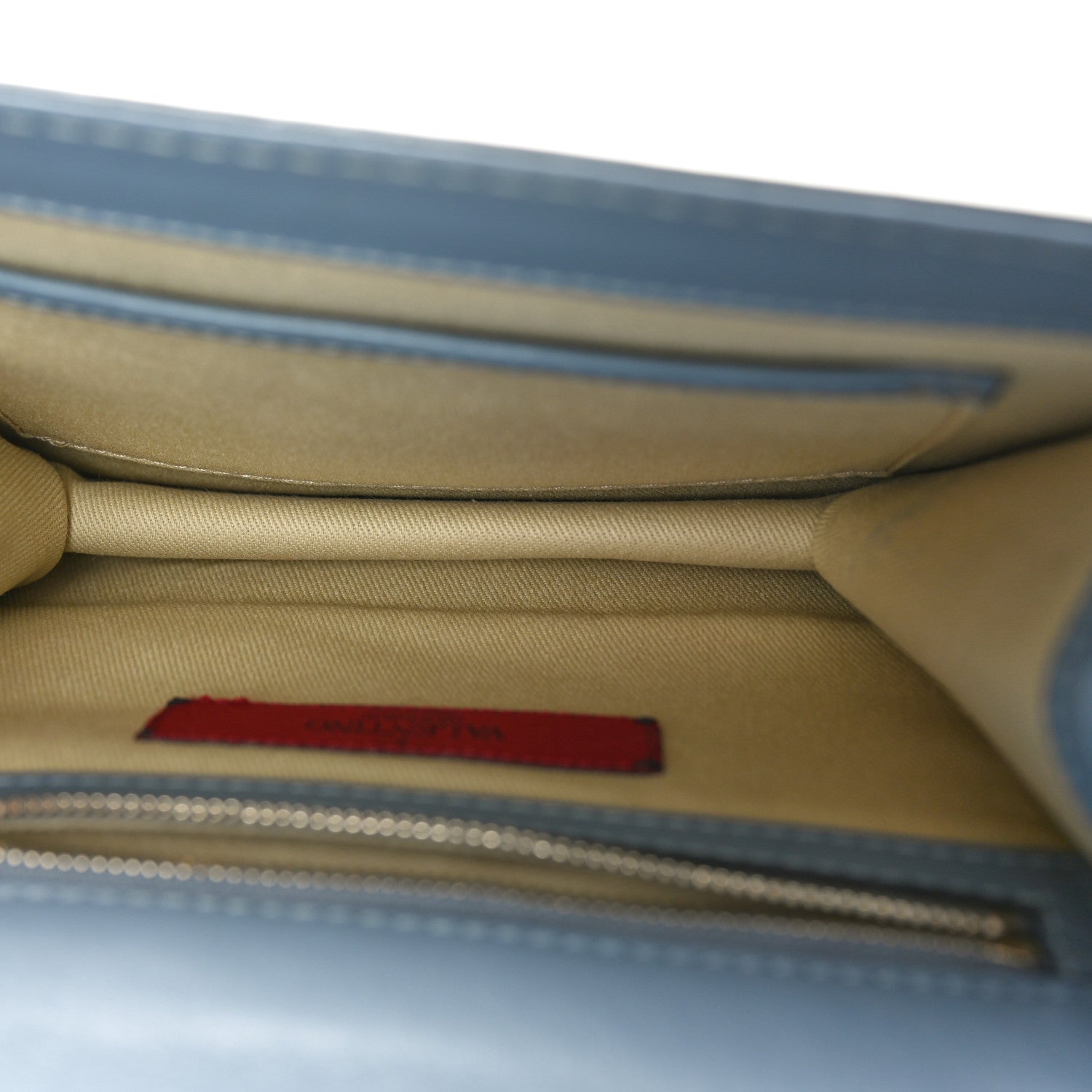 Valentino Garavani Vitello Small Glam Lock Rockstud Flap Gray 5 of 9