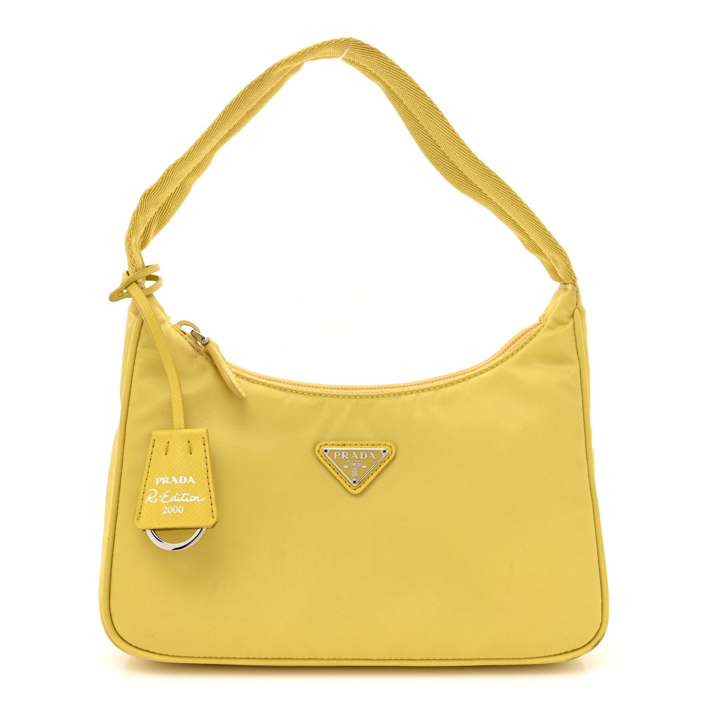 Tessuto Nylon Saffiano Mini Re-Edition 2000 Bag Ananas
