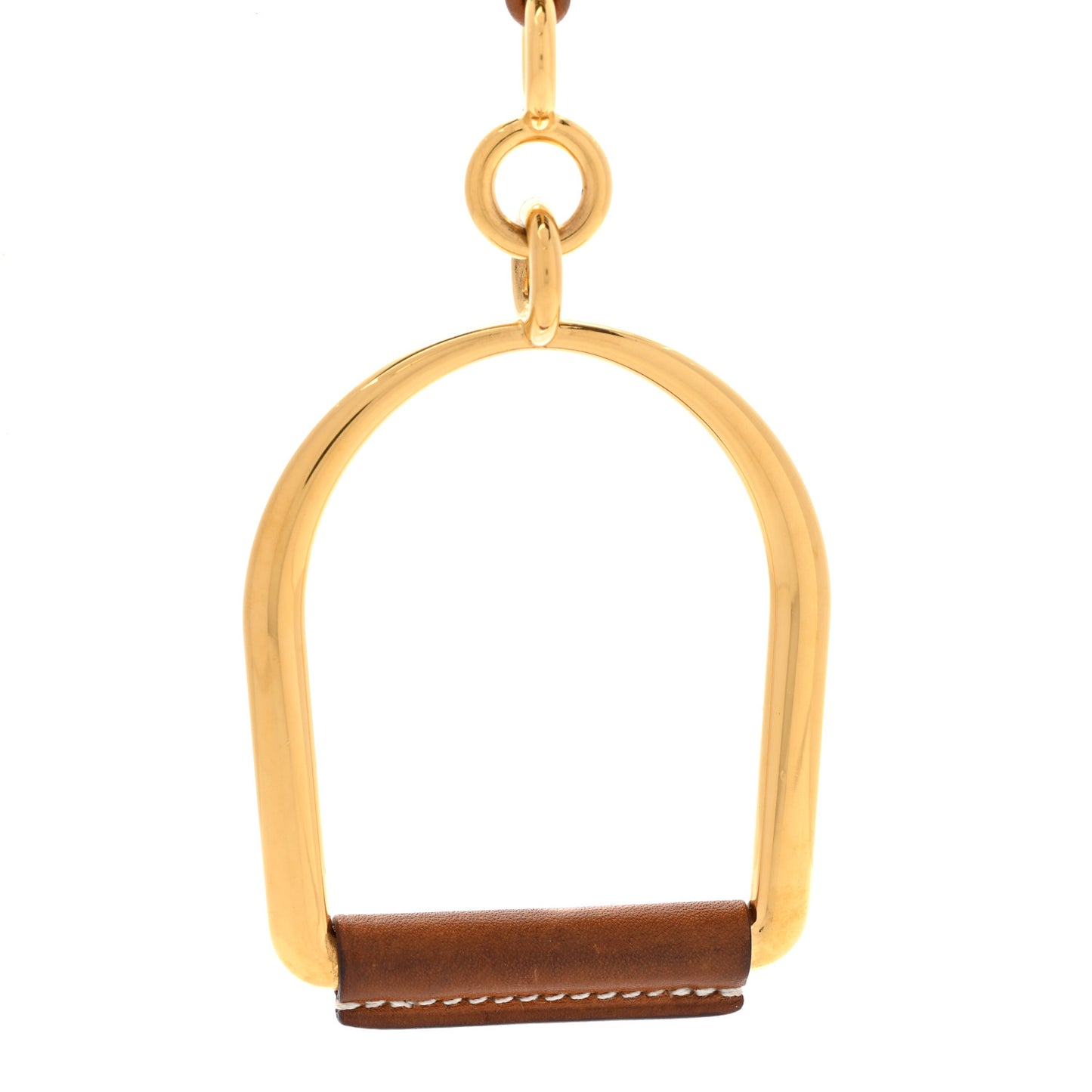 Barenia Heritage Equestre Pendant Necklace Gold