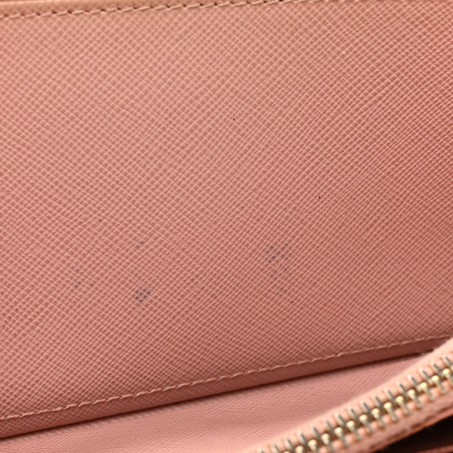 Saffiano Metal Zip Around Wallet Orchidea