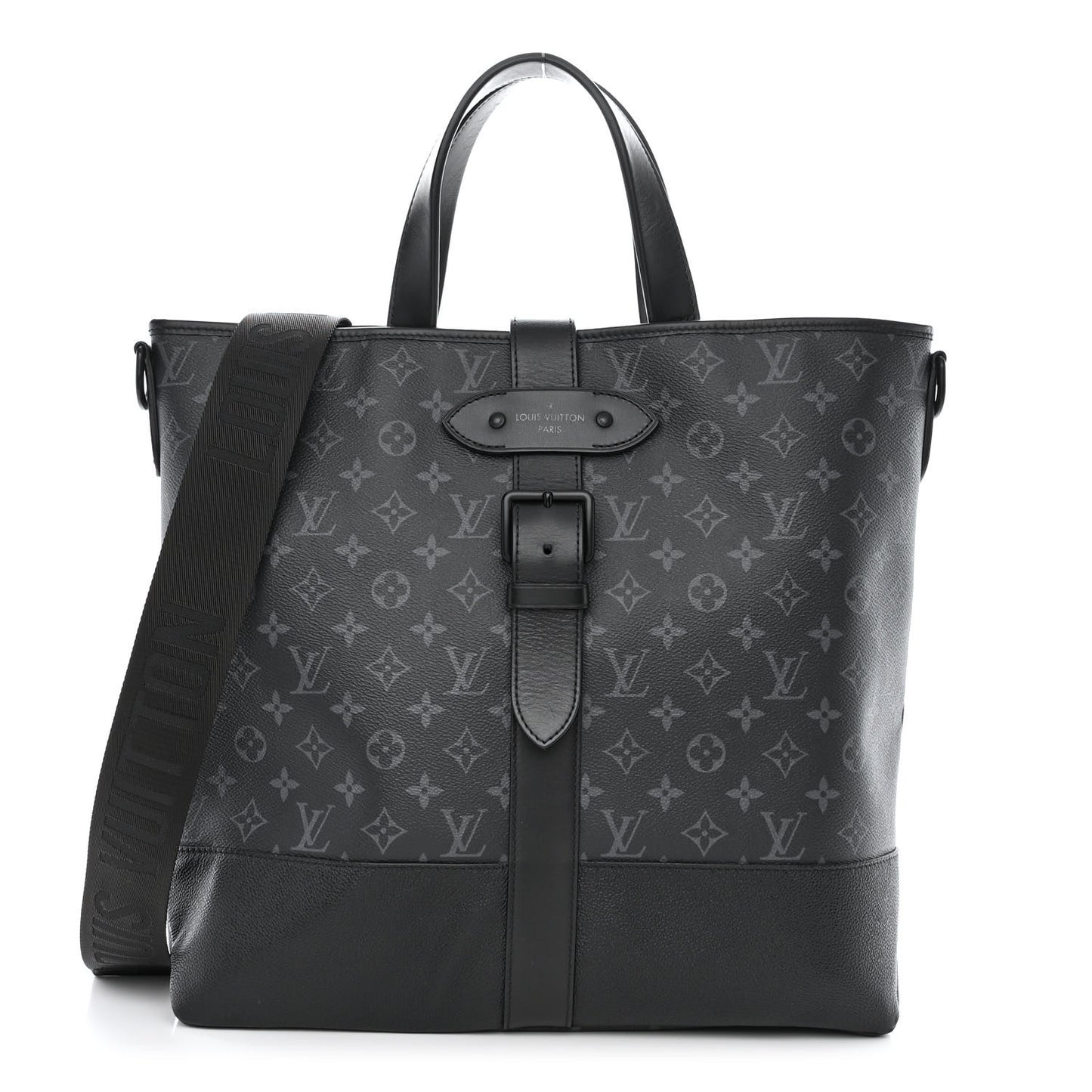 Monogram Eclipse Saumur Tote Black