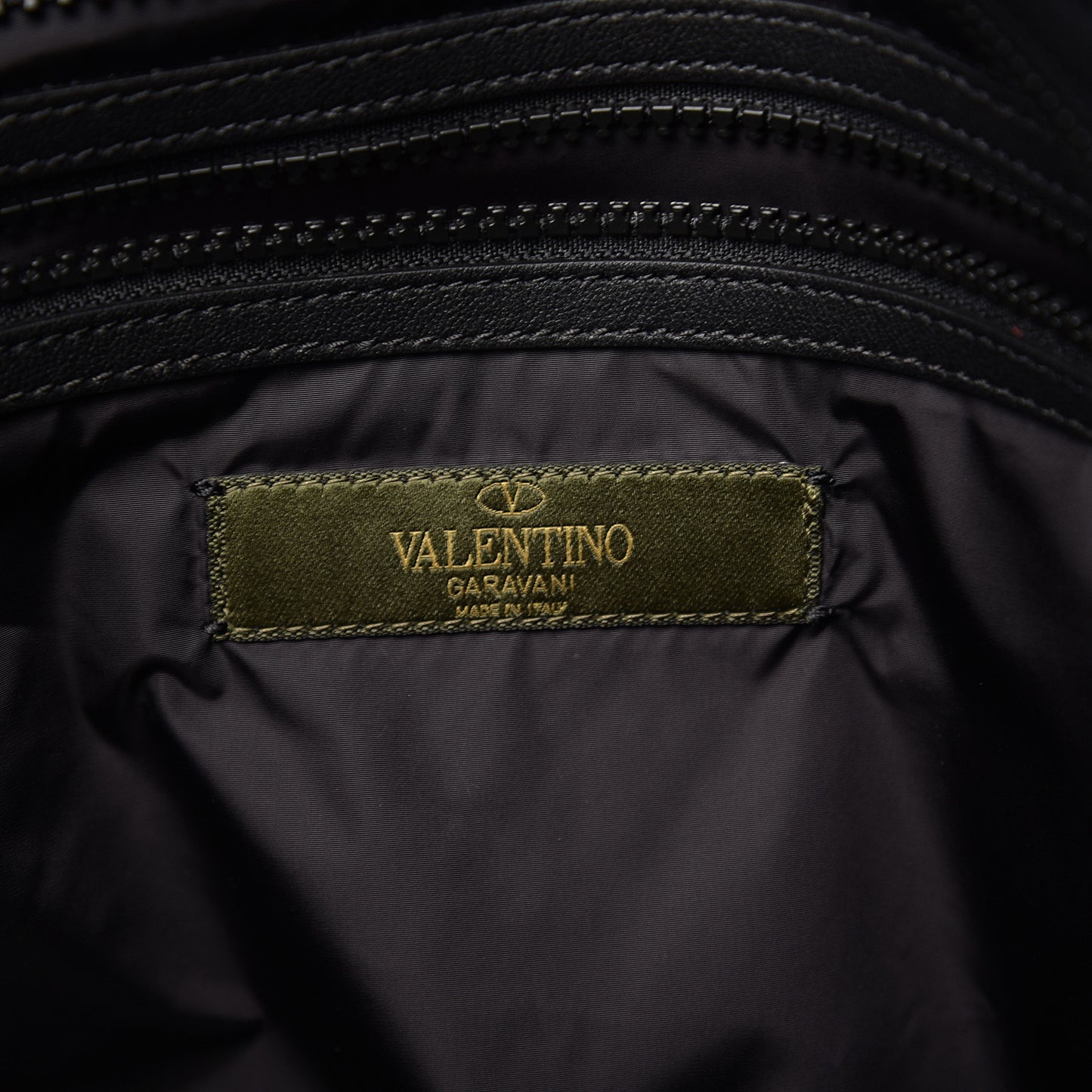 Nylon Camouflage Quilted Rockstud Vertical Tote Multicolor