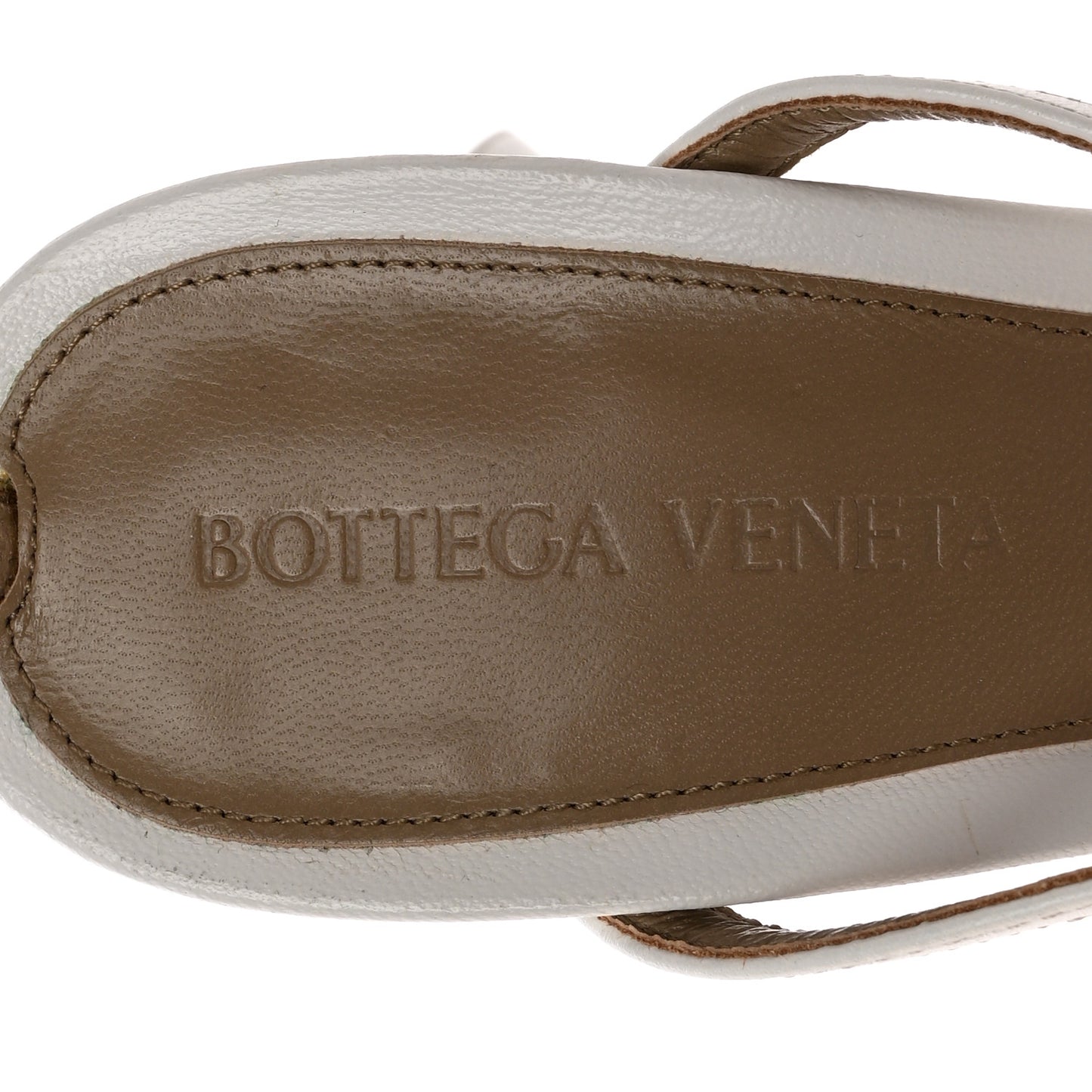 Lambskin Stretch Multi Strap 90mm Sandals 38 Optic White