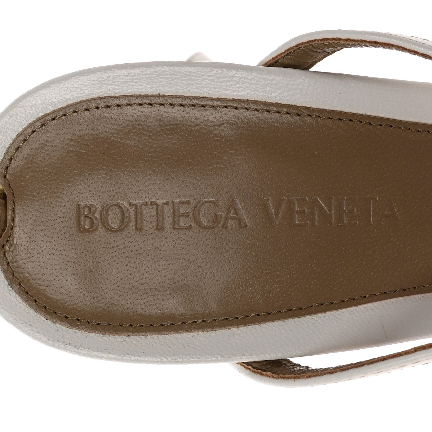 Bottega Veneta Lambskin Stretch Multi Strap 90mm Sandals 38 Optic White 7 of 9