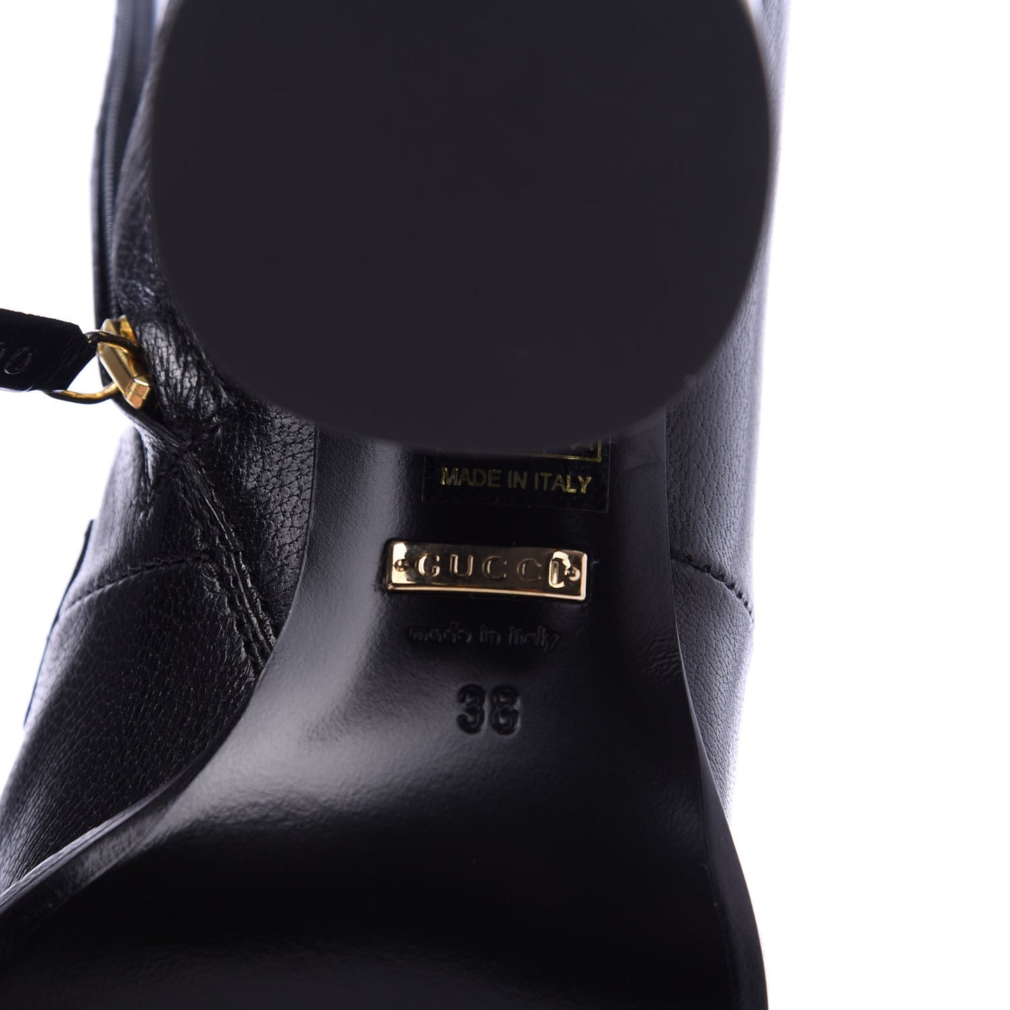 Goatskin Austin Calfskin Sylvie Chain Ankle Boots 38 Black