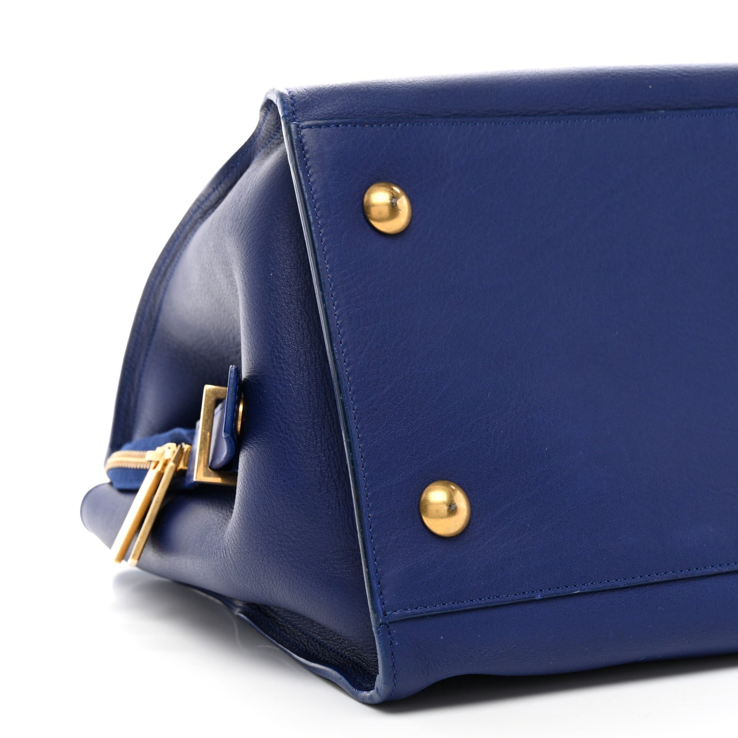 Calfskin Small Classic Y Cabas Navy