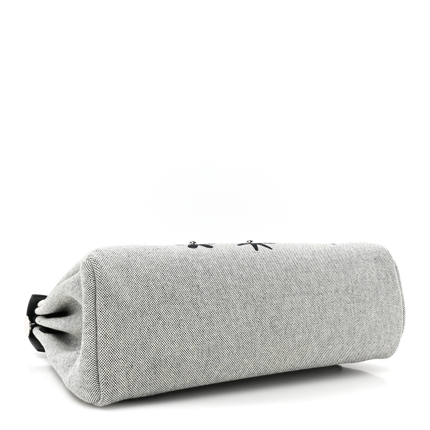 H Plume Canvas Vache Hunter Circuit Rider Hobnailed Herbag Zip Retourne 31 PM Black Ecru