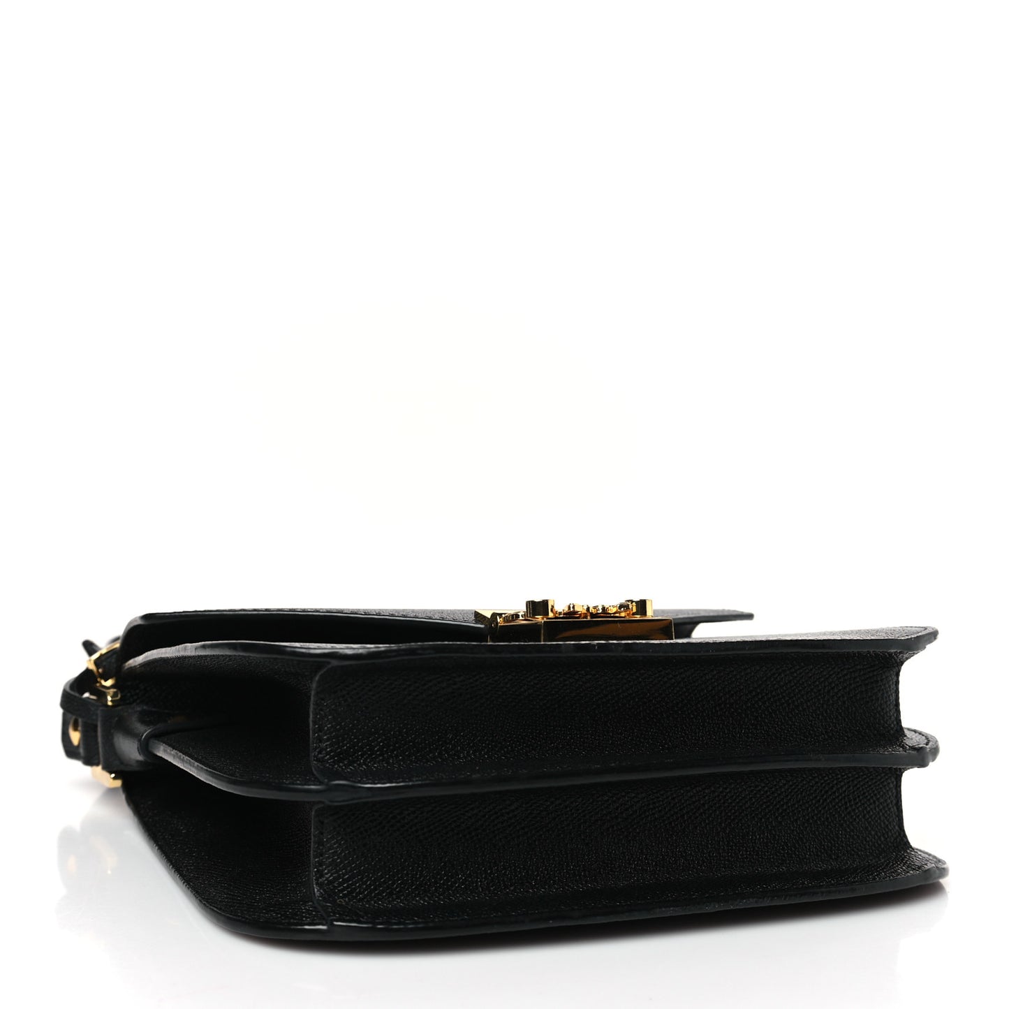 Grained Calfskin Patricia Park Avenue Crossbody Bag Black