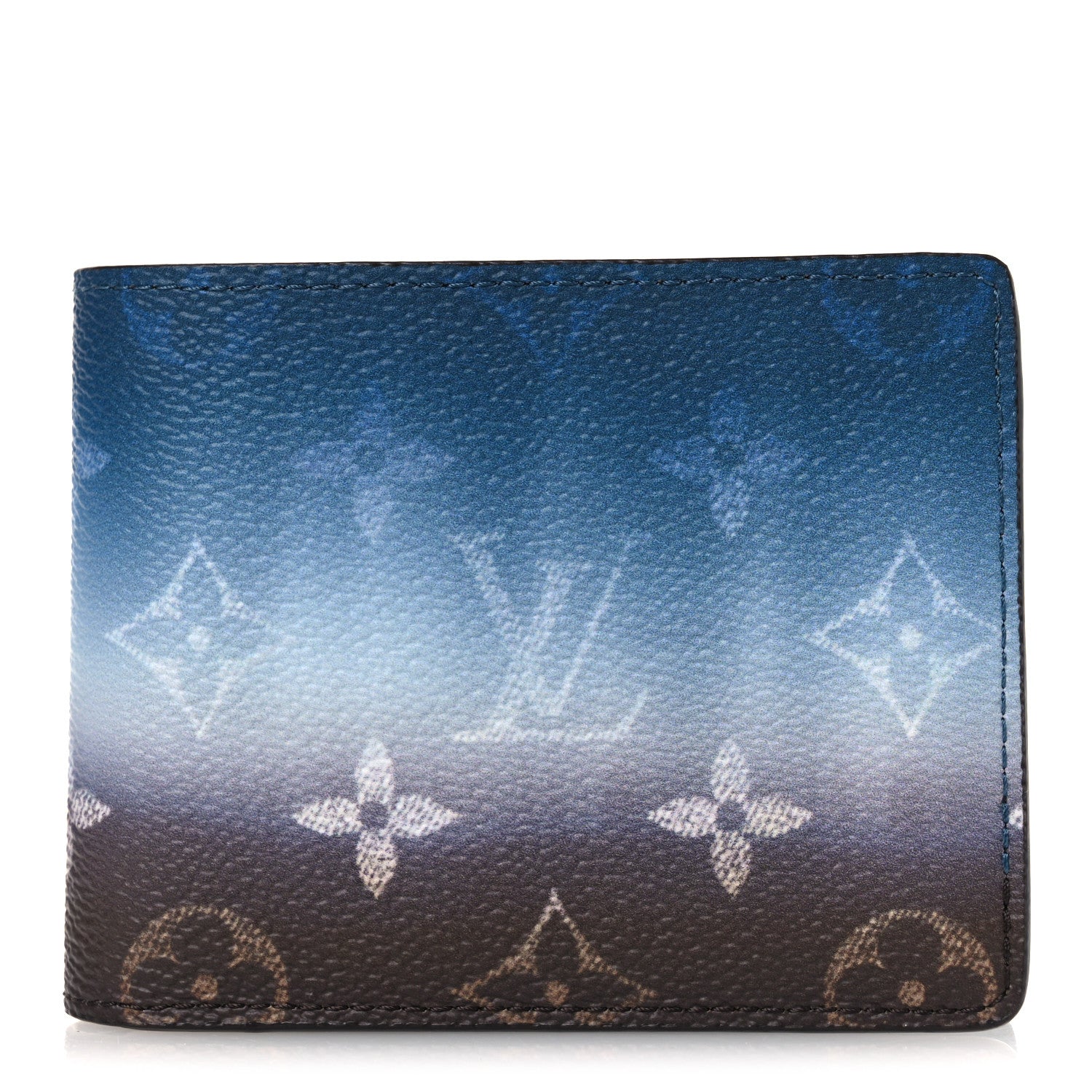 Louis Vuitton Monogram Pigment Slender Wallet Blue 1936273