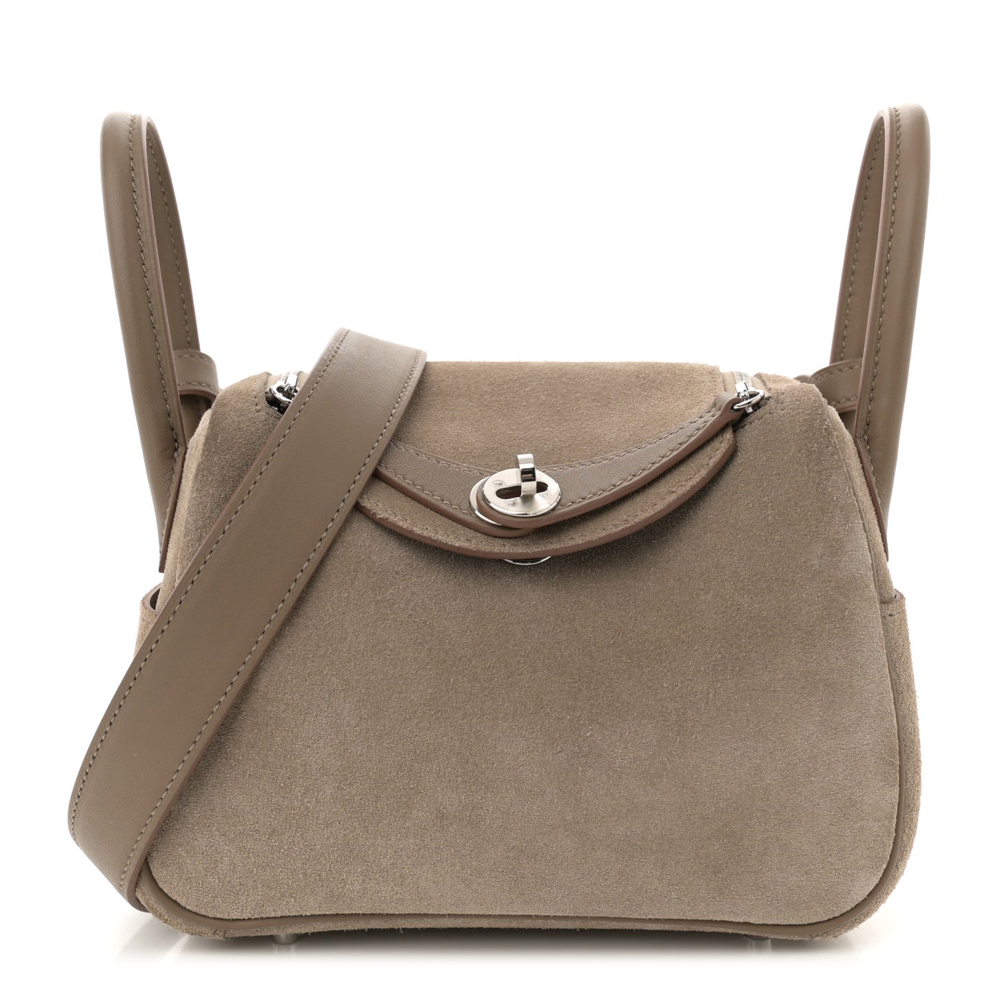 Veau Grizzly Swift Mini Lindy 20 Gris Caillou Etoupe