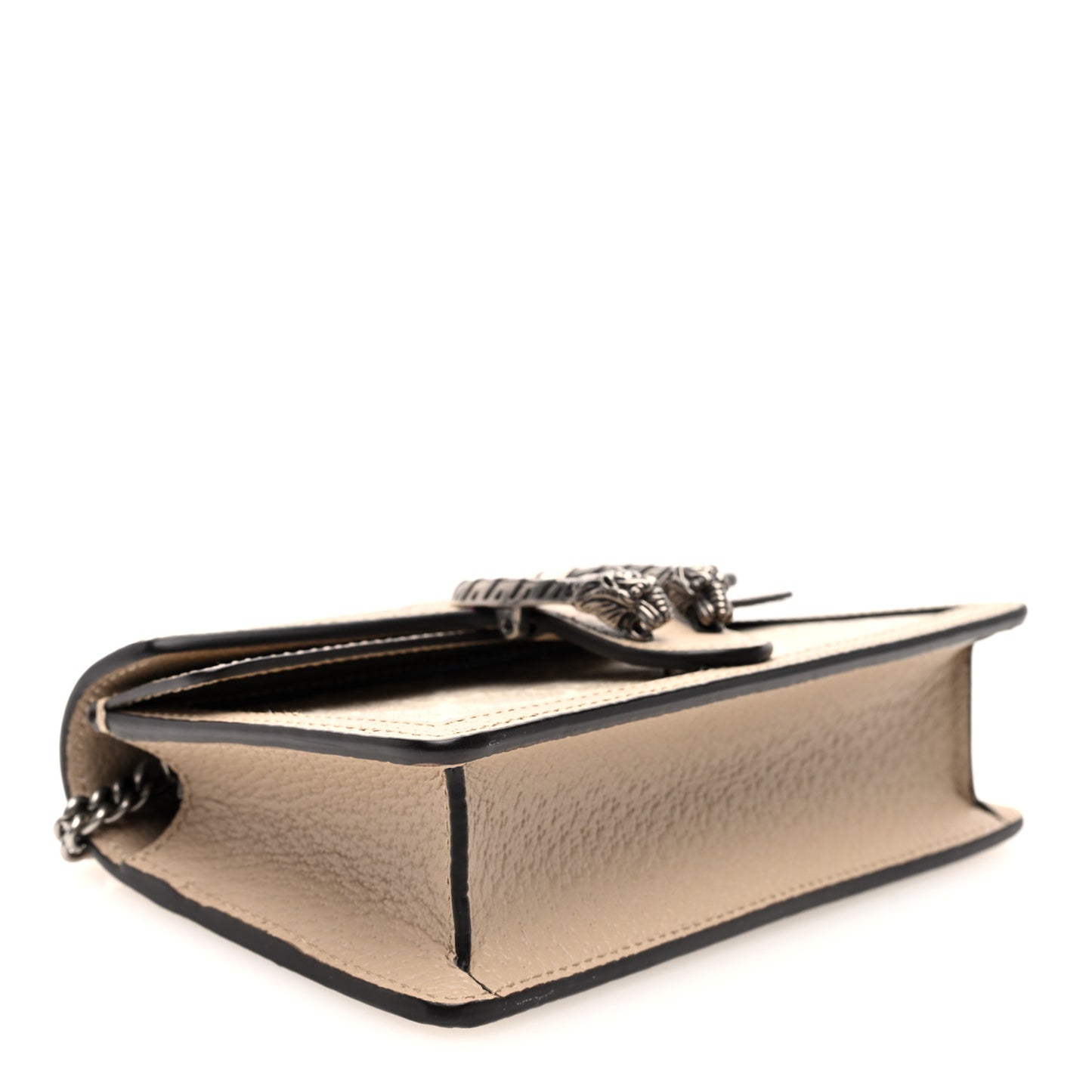 GG Supreme Monogram Textured Dollar Calfskin Super Mini Dionysus Shoulder Bag Beige Mystic White Oatmeal