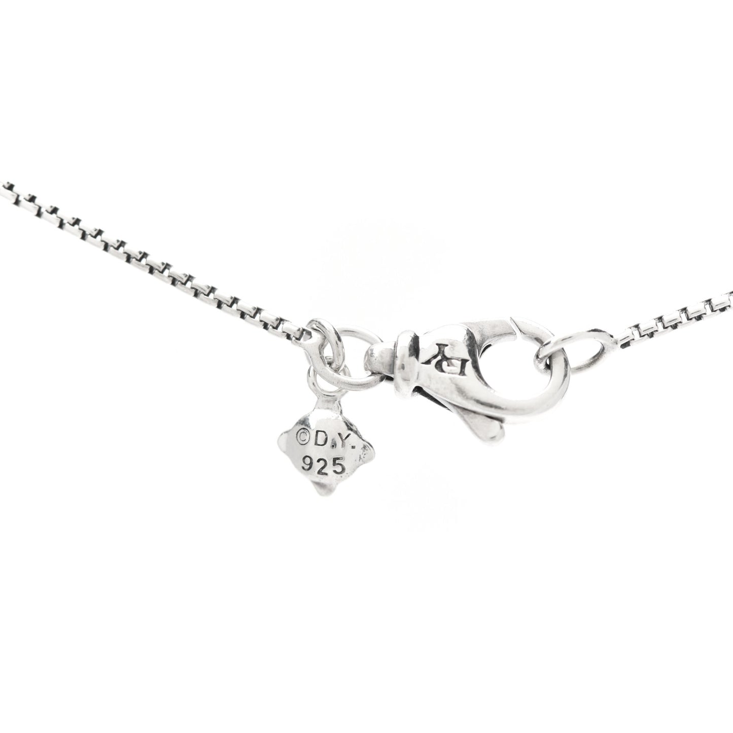 Sterling Silver Diamond 9mm Petite Pave Pendant Necklace