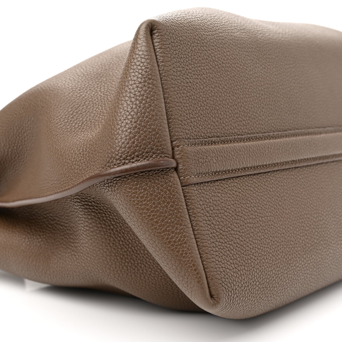 Grained Calfskin Duplex Tote Taupe
