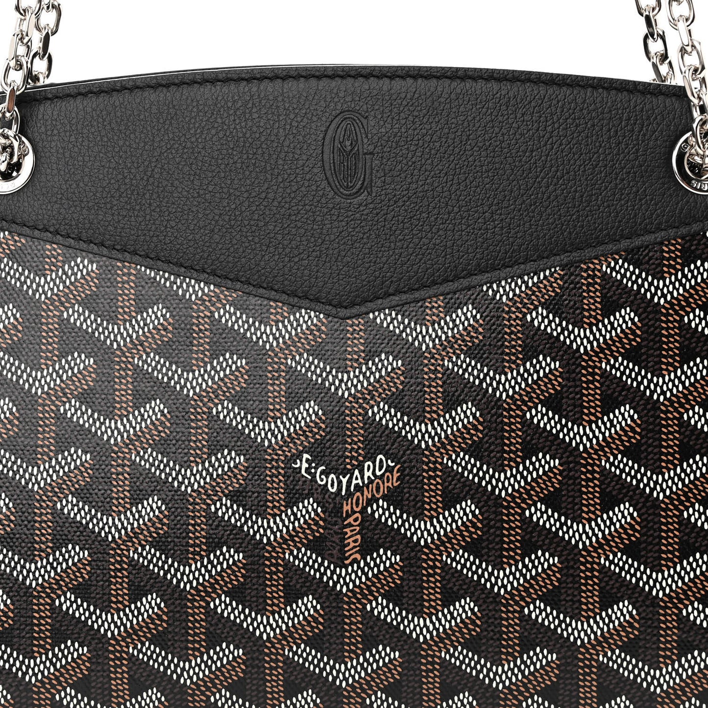 Goyardine Mini Rouette Structure Black