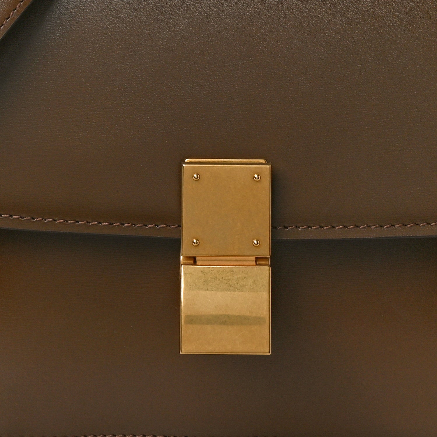 Celine Box Calfskin Teen Classic Box Flap Bag Camel 8 of 11
