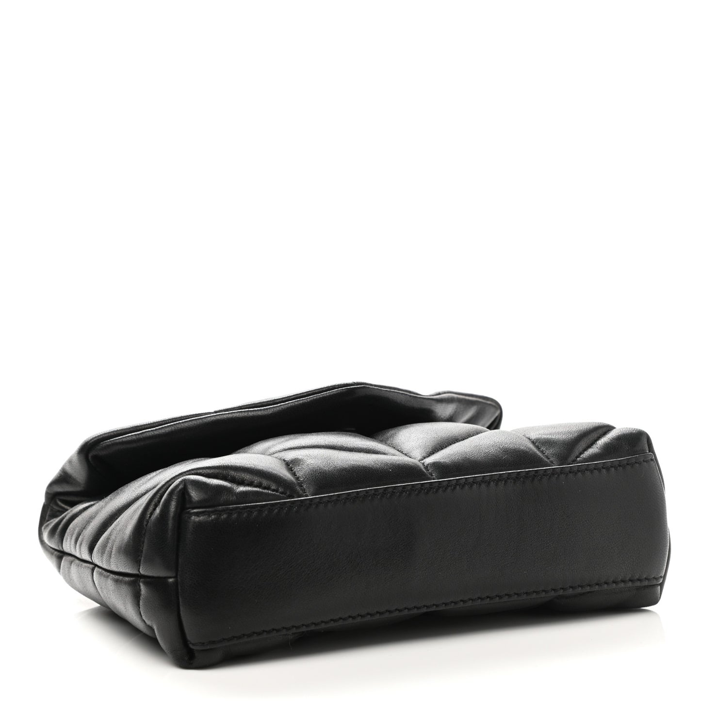 Lambskin Monogram Loulou Puffer Pouch Clutch Black