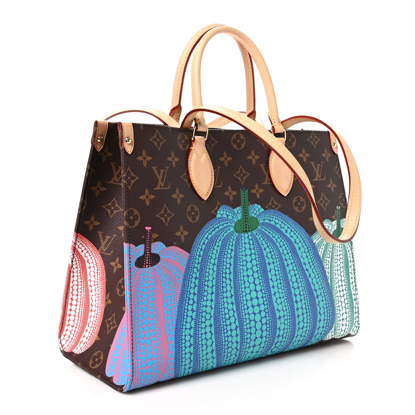 LV X YK Monogram Pumpkin Onthego MM Multicolor